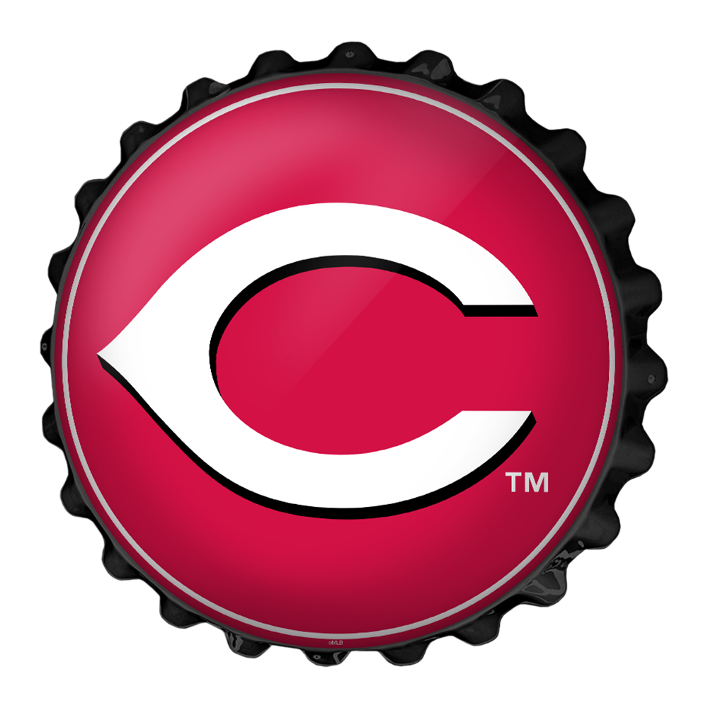 Cincinnati Reds Logo - Bottle Cap Wall Sign  