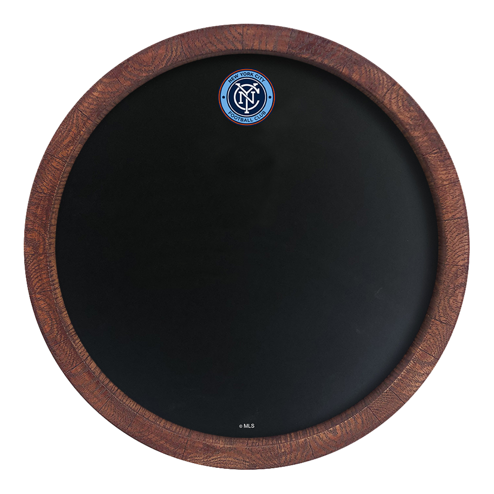 New York City FC: Chalkboard "Faux" Barrel Top Sign  