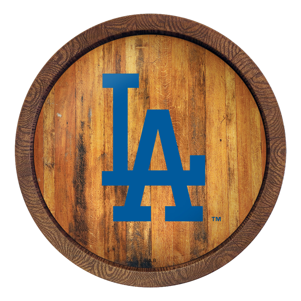 Los Angeles Dodgers Logo - "Faux" Barrel Top Sign  