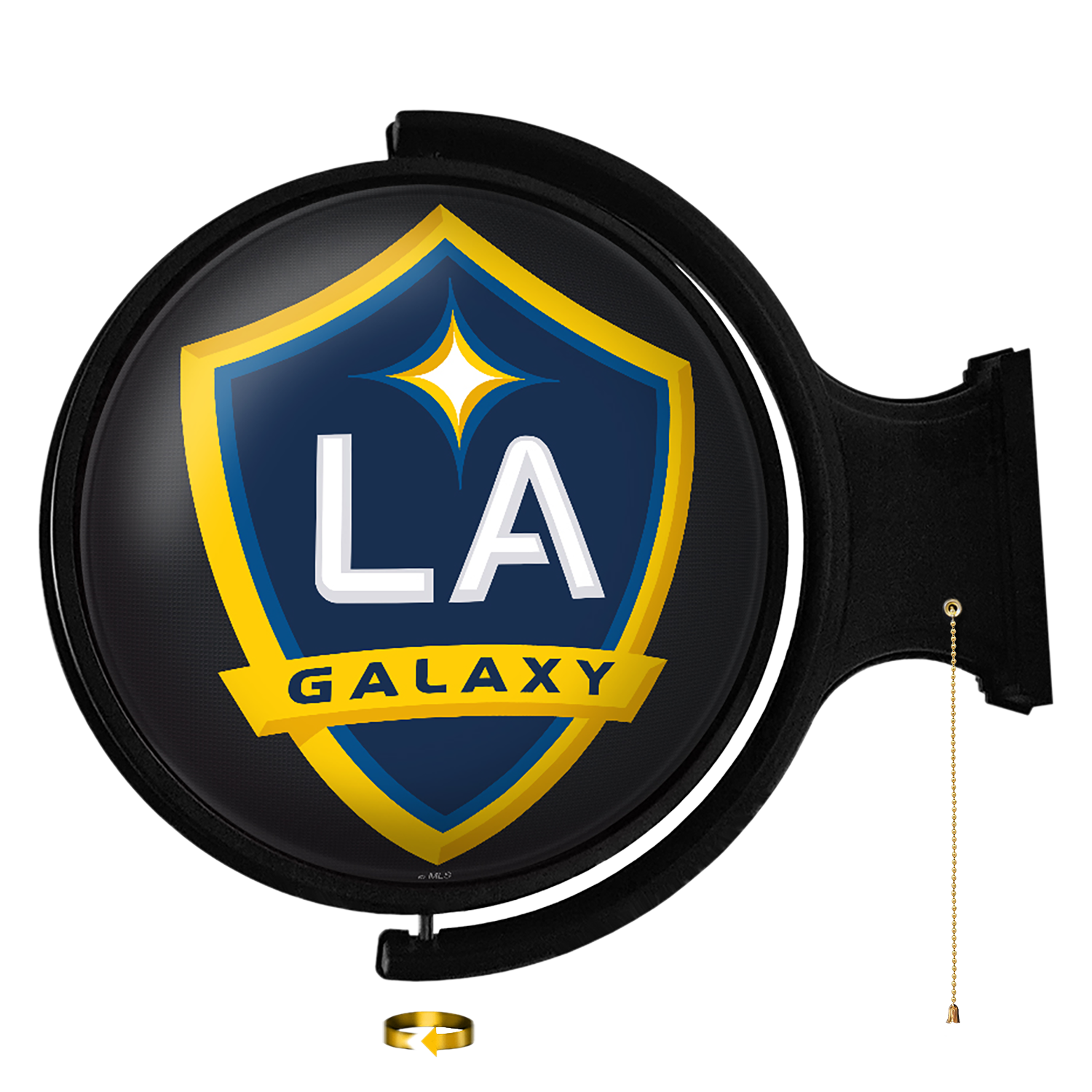 LA Galaxy: Original Round Rotating Lighted Wall Sign