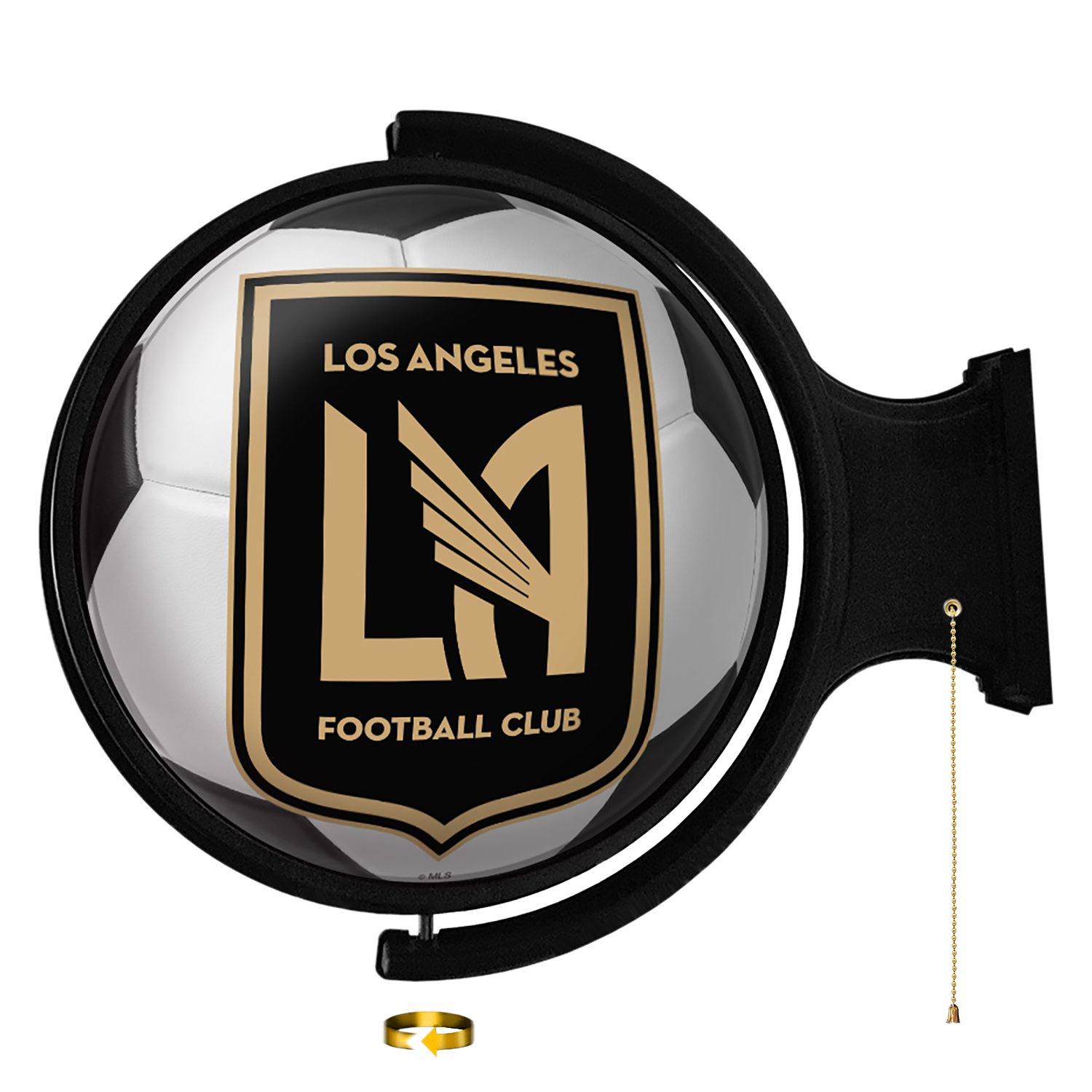 Los Angeles Football Club: Soccer Ball - Original Round Rotating Lighted Wall Sign