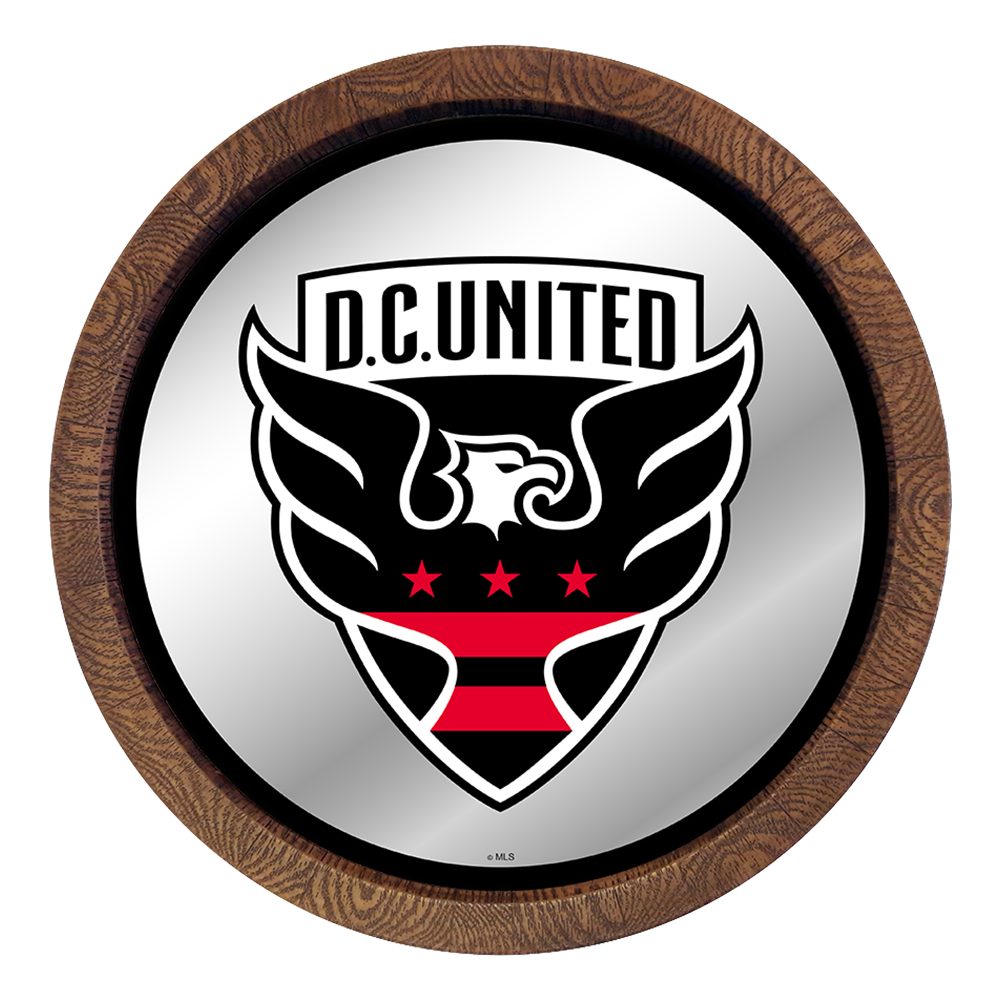 D.C. United: Barrel Top Framed Mirror Mirrored Wall Sign