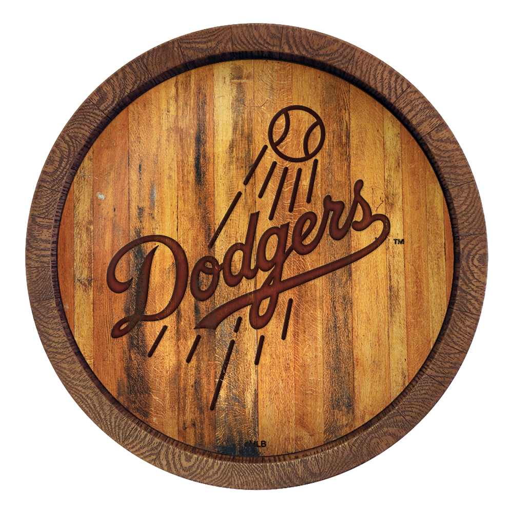 Los Angeles Dodgers Branded "Faux" Barrel Top Sign  