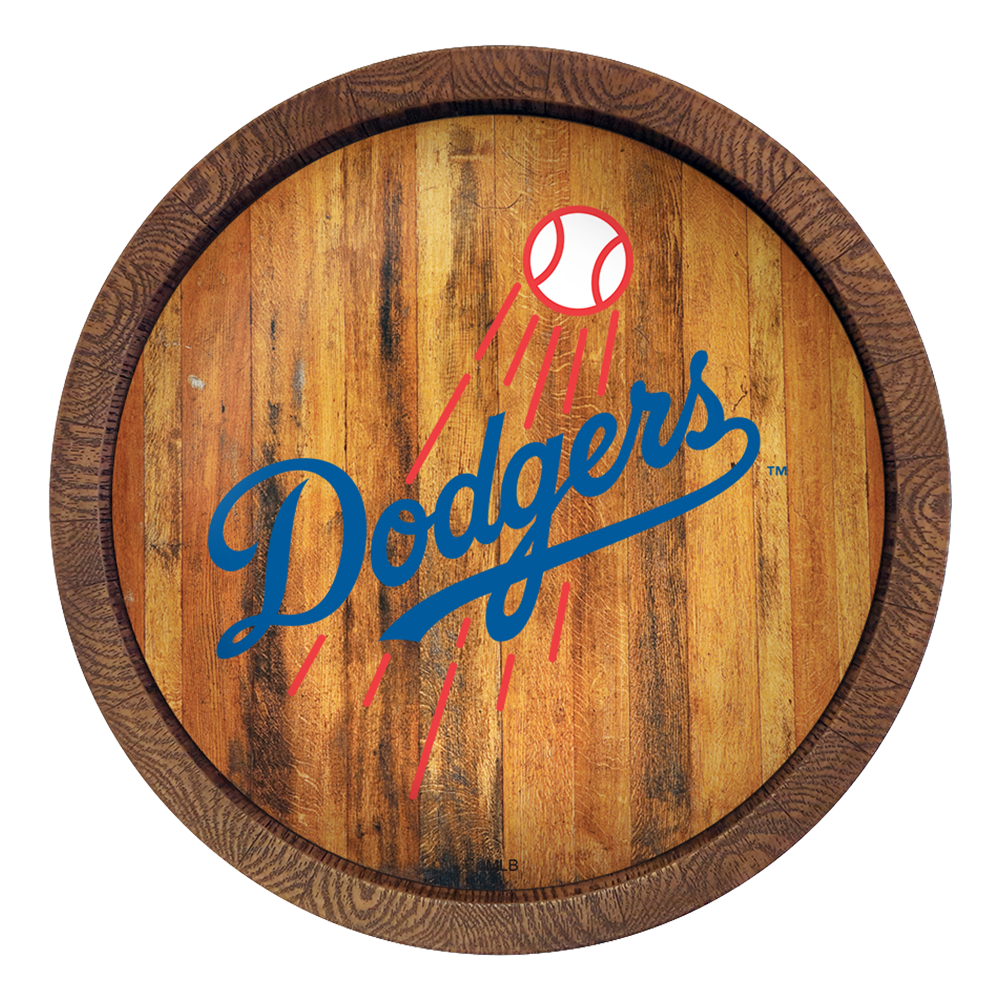 Los Angeles Dodgers "Faux" Barrel Top Sign  