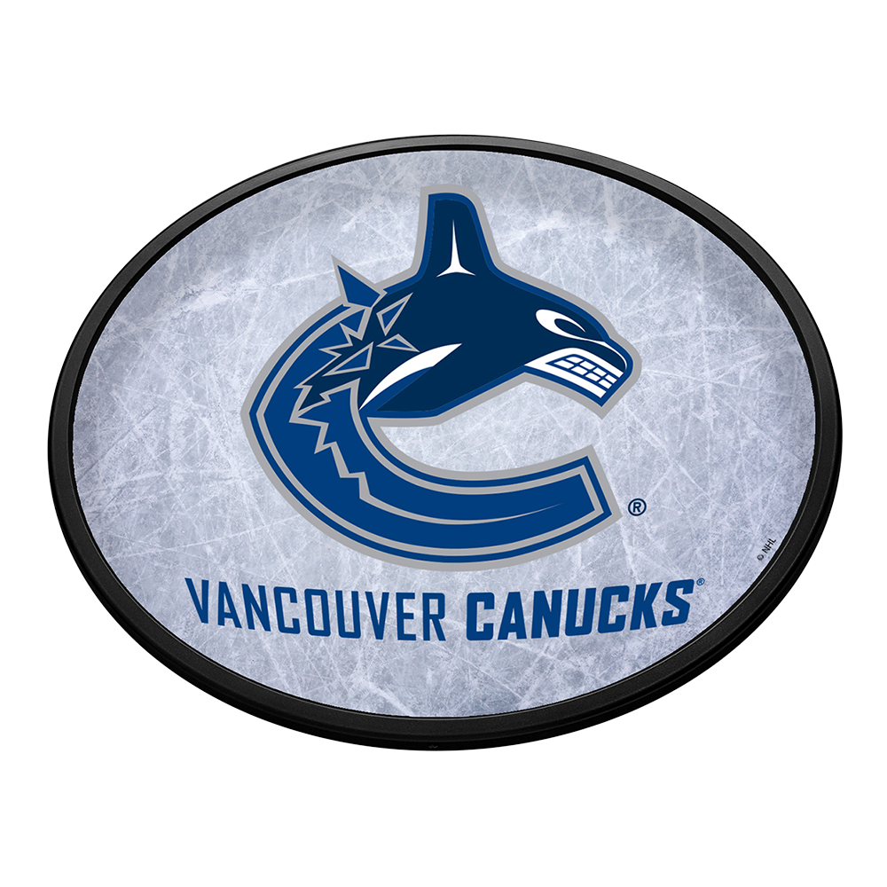 Vancouver Canucks Ice Rink - Oval Slimline Lighted Wall Sign  