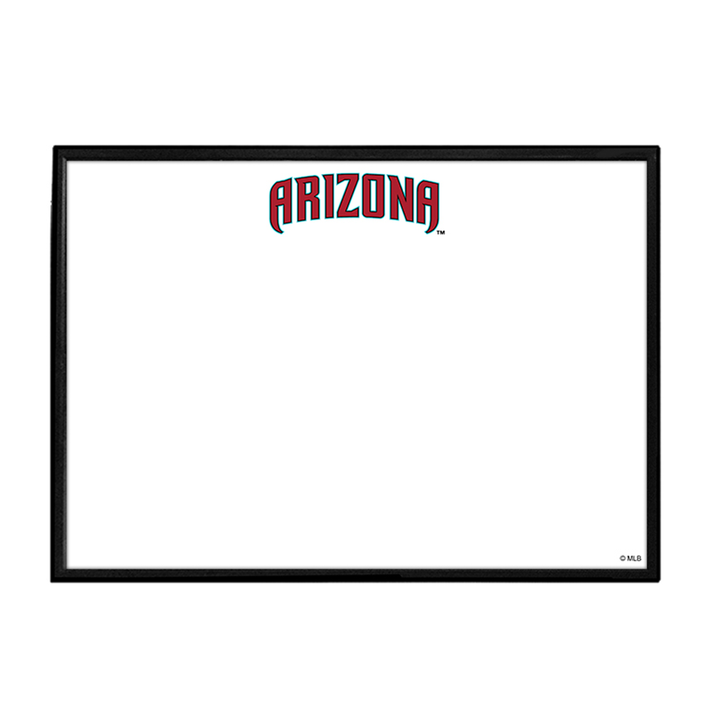 Arizona Diamondbacks Wordmark - Framed Dry Erase Wall Sign  