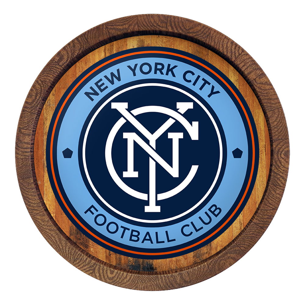 New York City FC: "Faux" Barrel Top Sign  