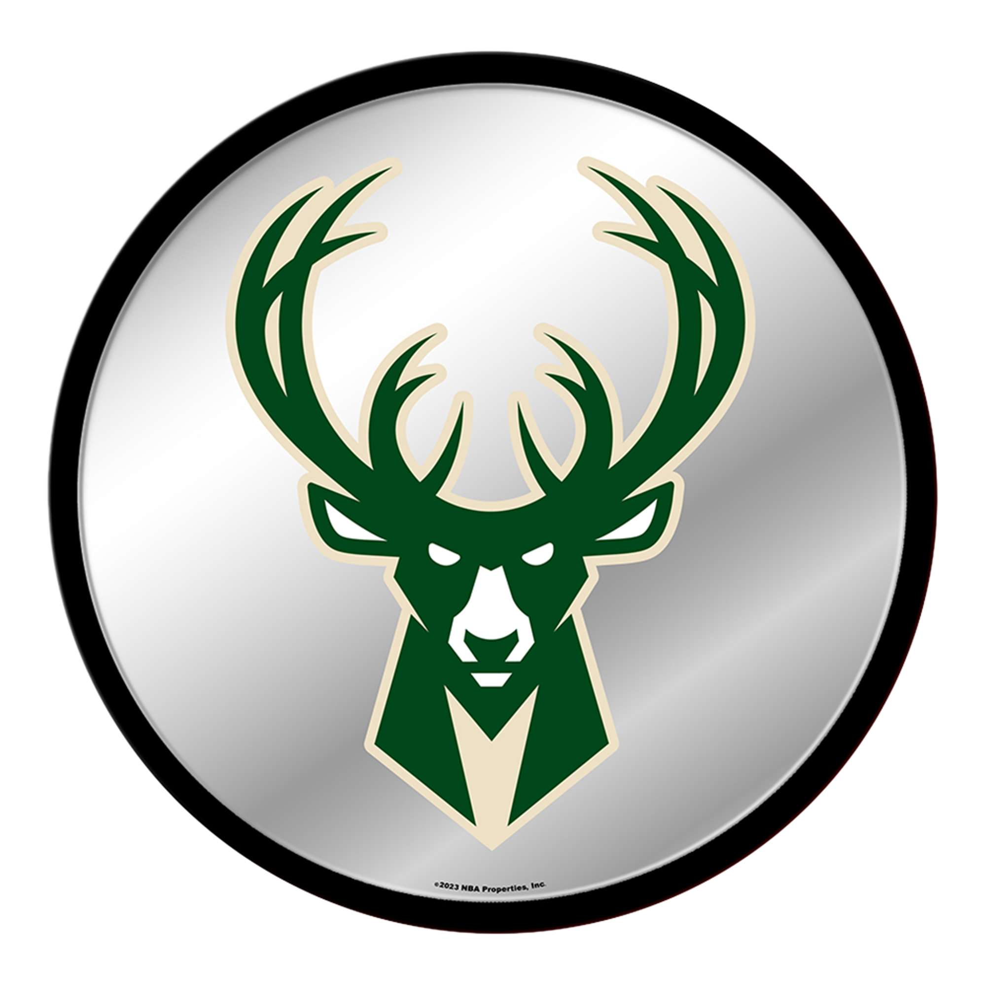 Milwaukee Bucks: Modern Disc Mirrored Wall Sign