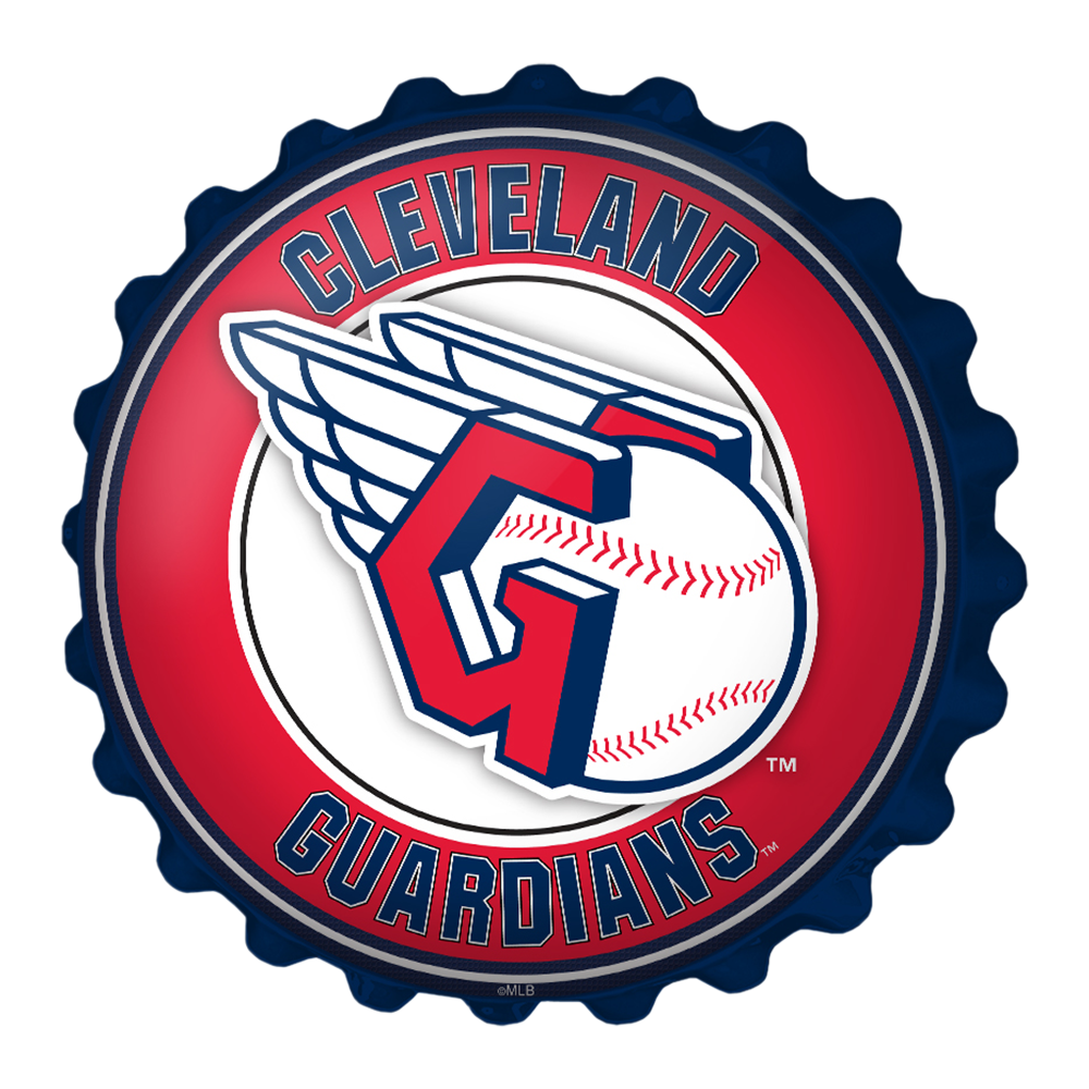 Cleveland Guardians Bottle Cap Wall Sign  