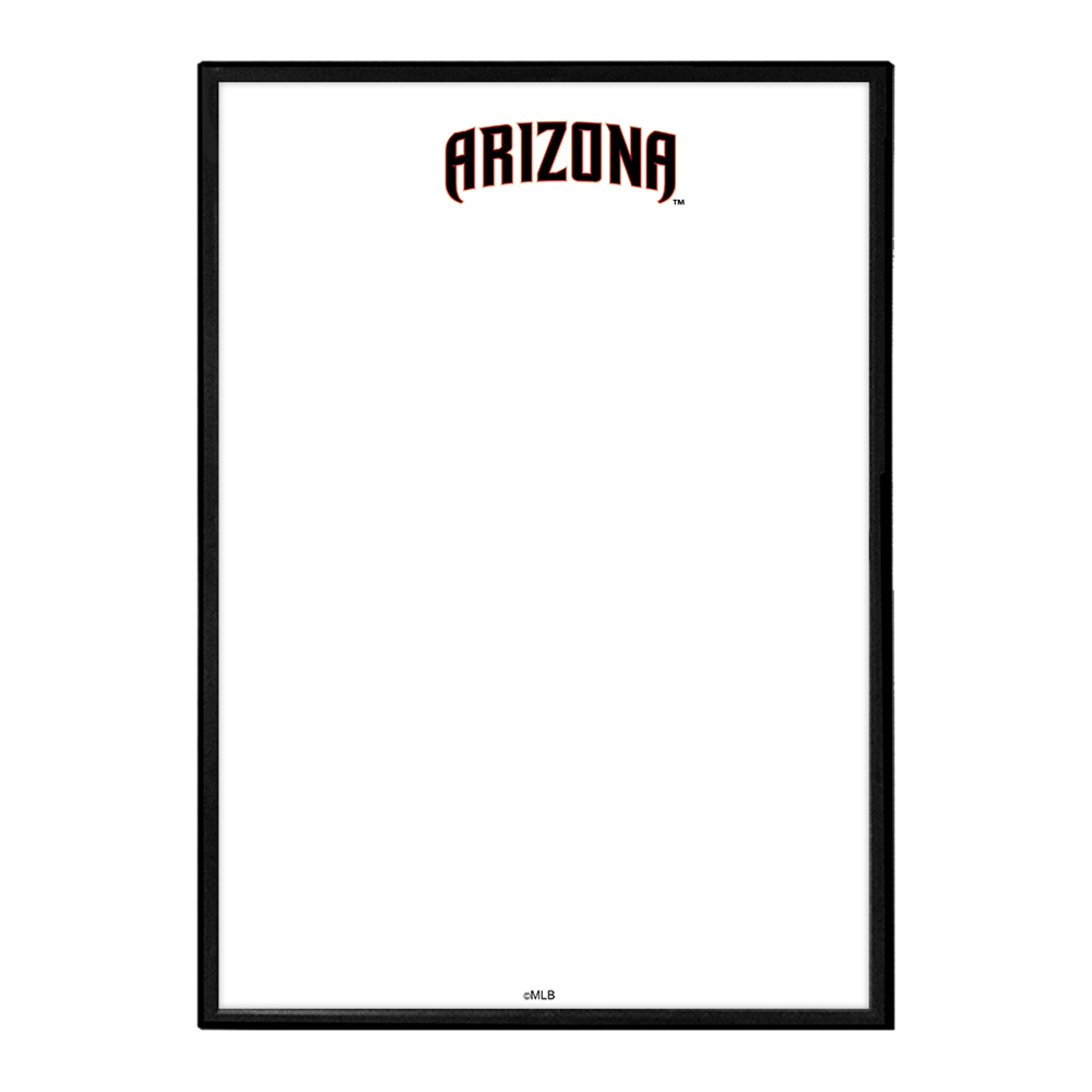 Arizona Diamondbacks Wordmark - Framed Dry Erase Wall Sign  