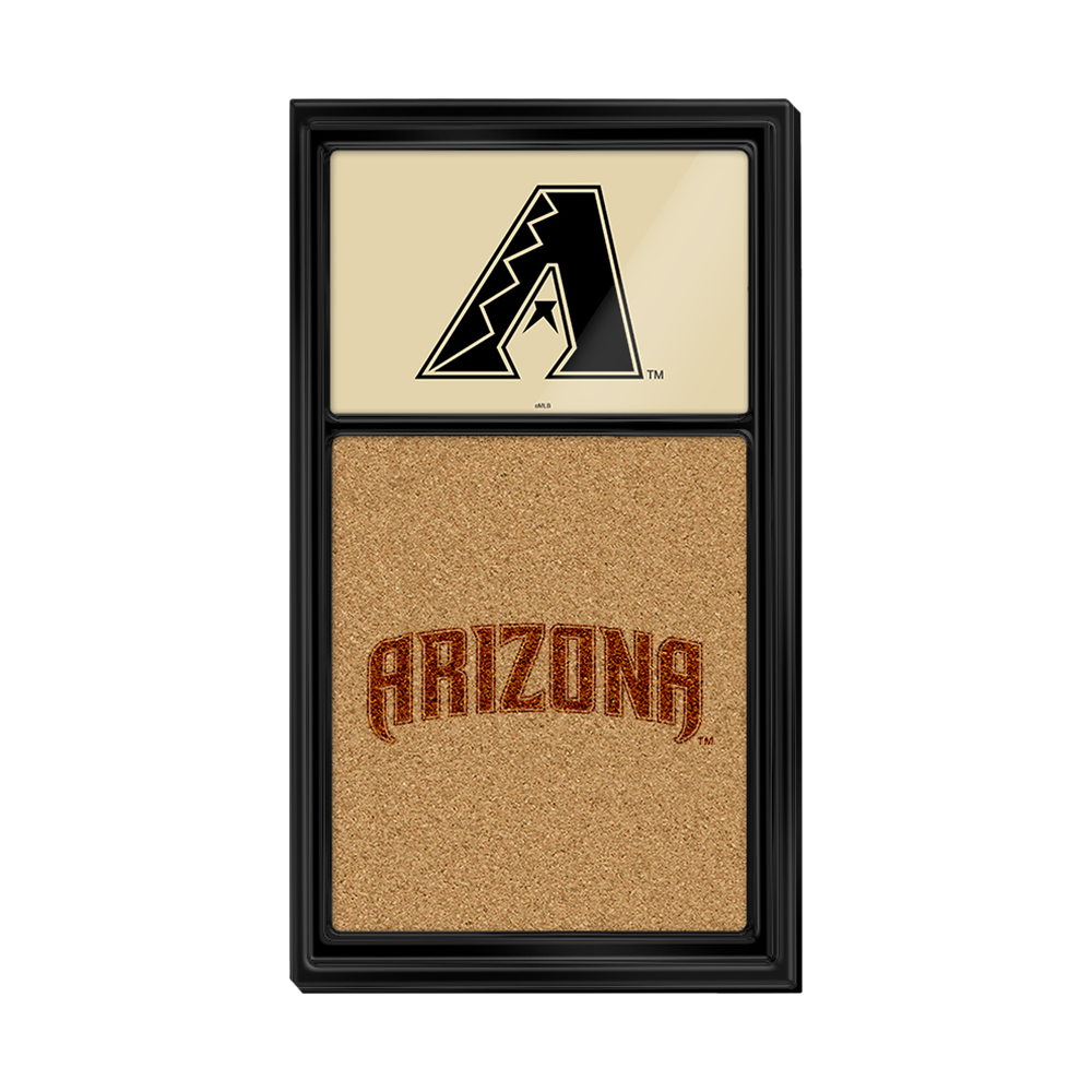 Arizona Diamondbacks Dual Logo - Cork Note Board  