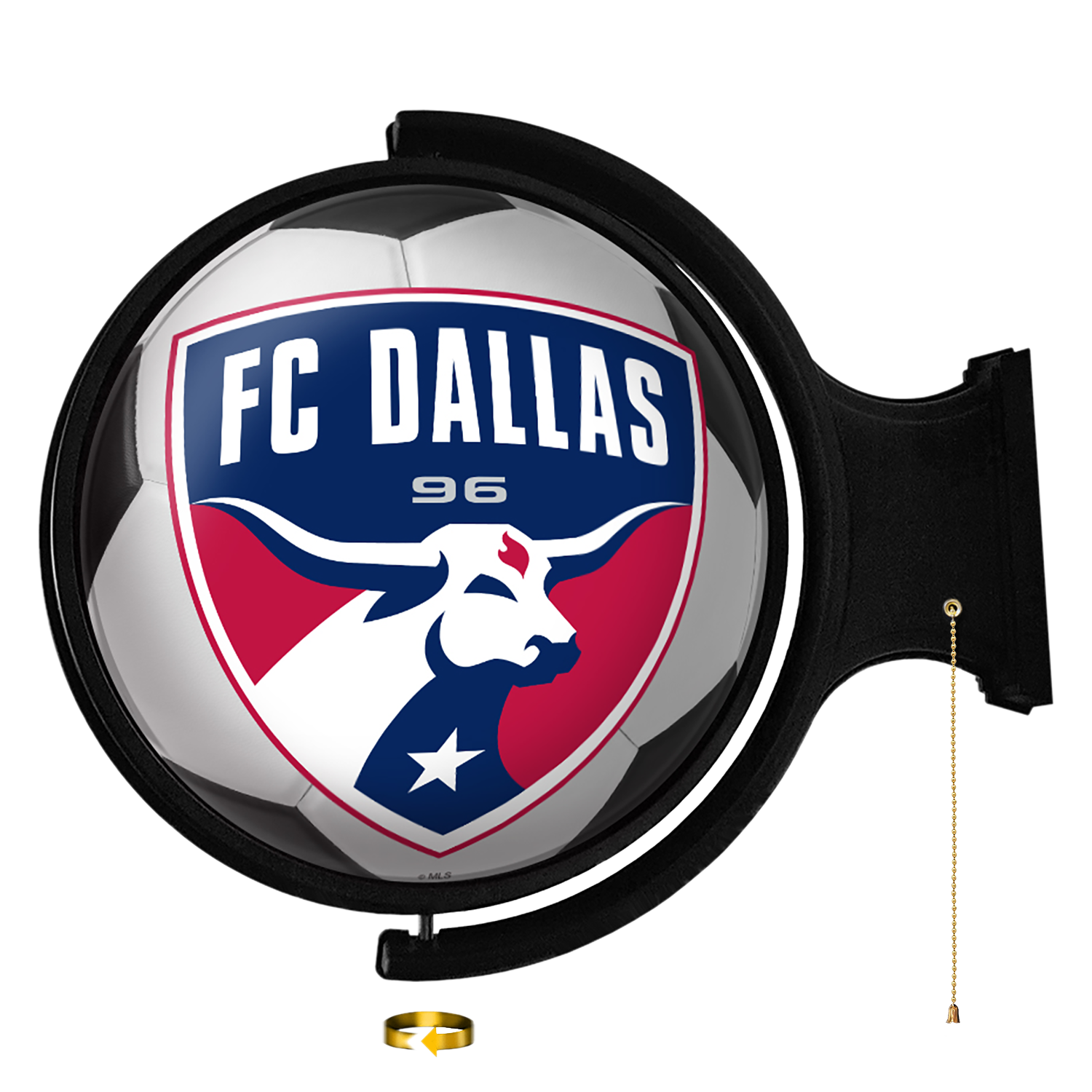 FC Dallas: Soccer Ball - Original Round Rotating Lighted Wall Sign