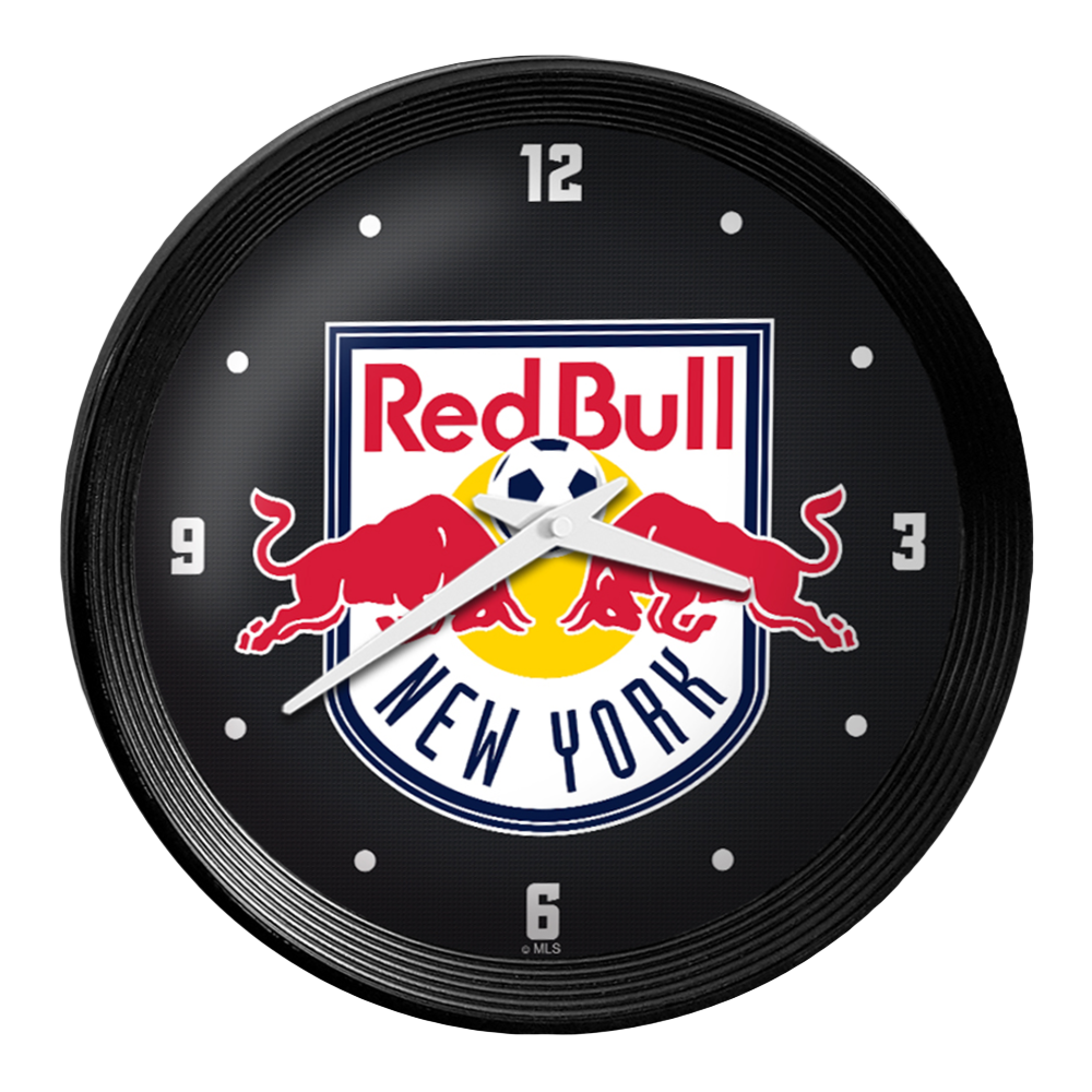 New York Red Bulls: Ribbed Frame Wall Clock