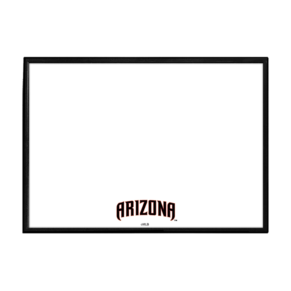Arizona Diamondbacks Wordmark - Framed Dry Erase Wall Sign  