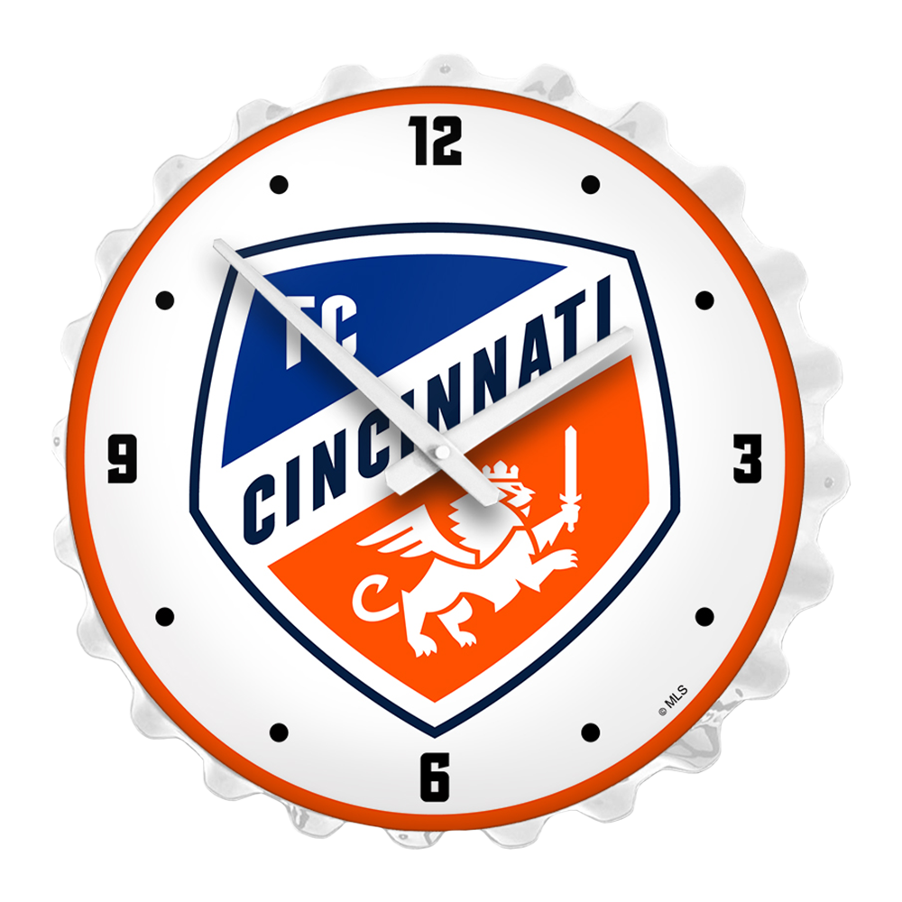 FC Cincinnati: Bottle Cap Lighted Wall Clock