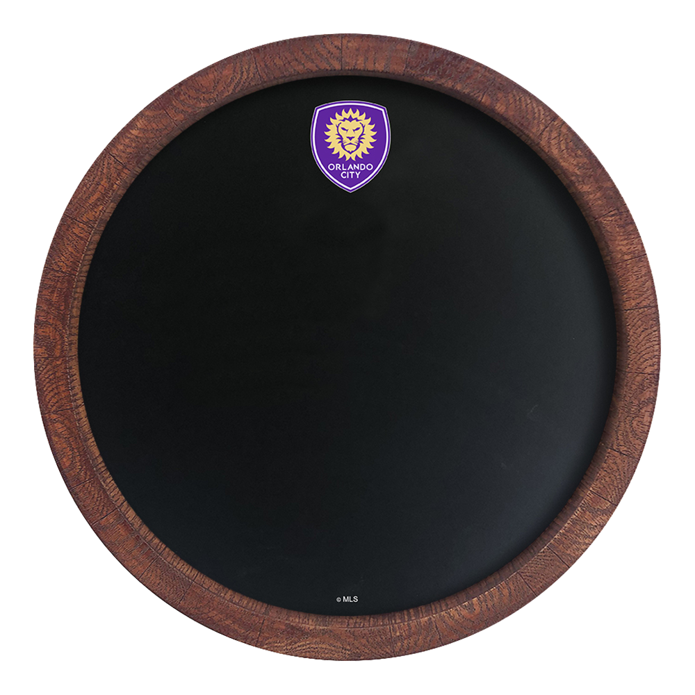 Orlando City: Chalkboard "Faux" Barrel Top Sign  