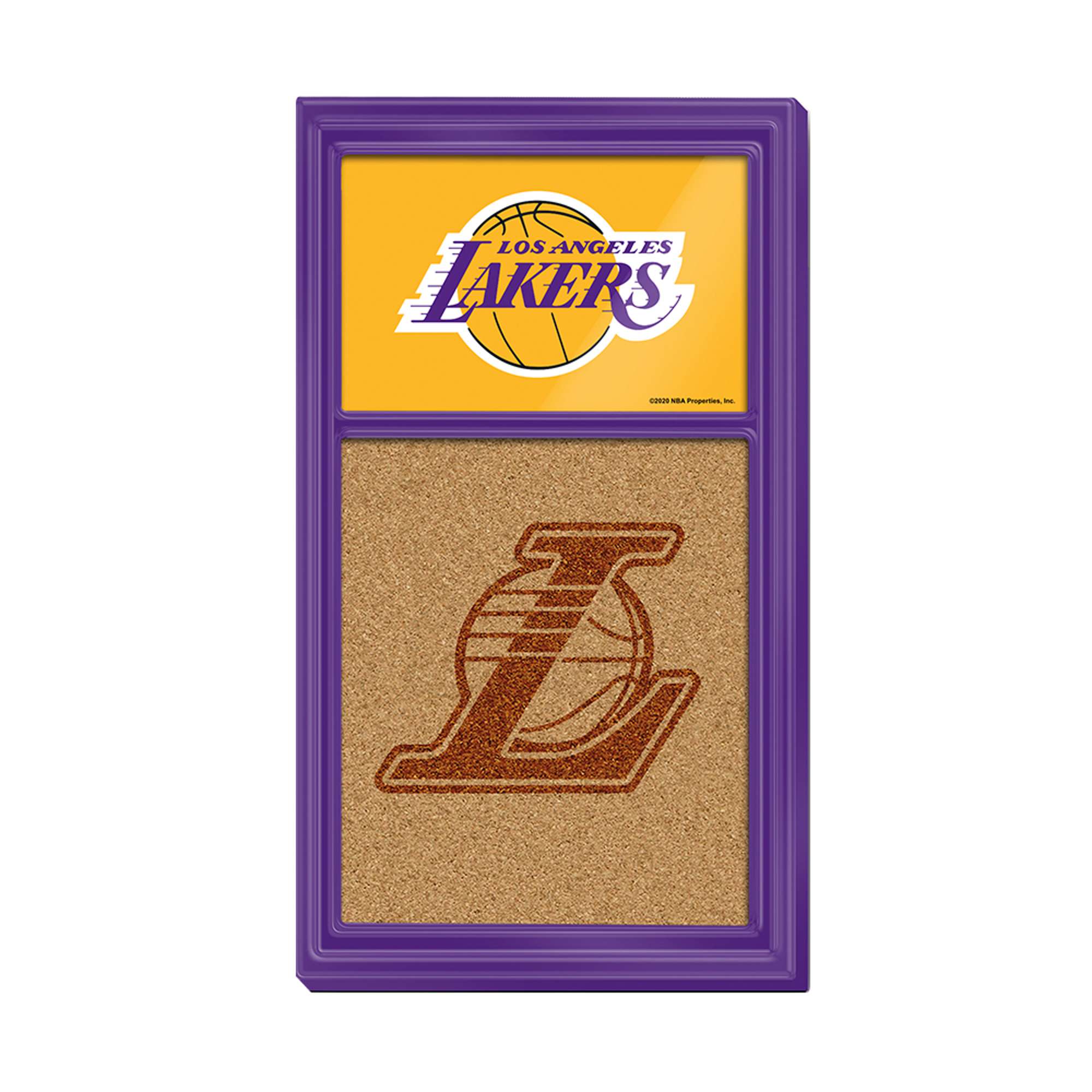 Los Angeles Lakers: Dual Logo - Cork Note Board