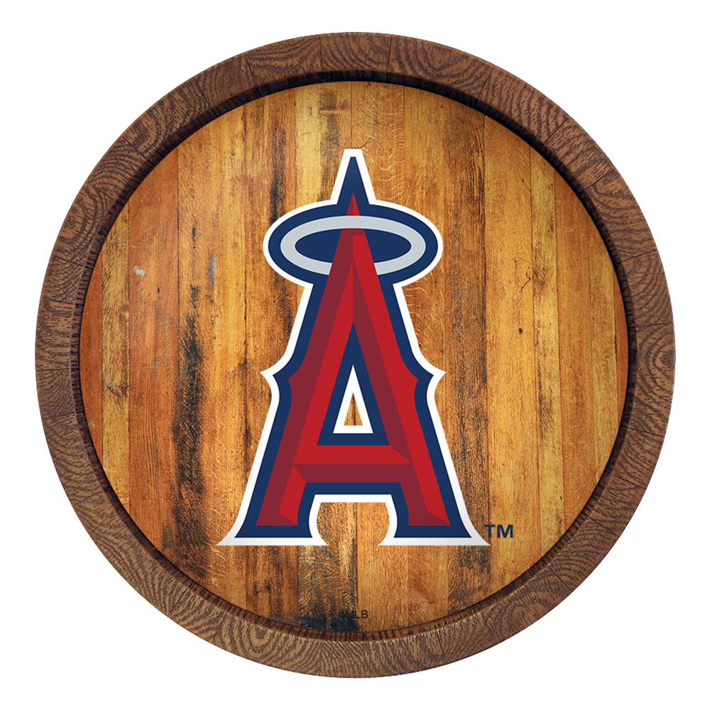 Los Angeles Angels "Faux" Barrel Top Sign  