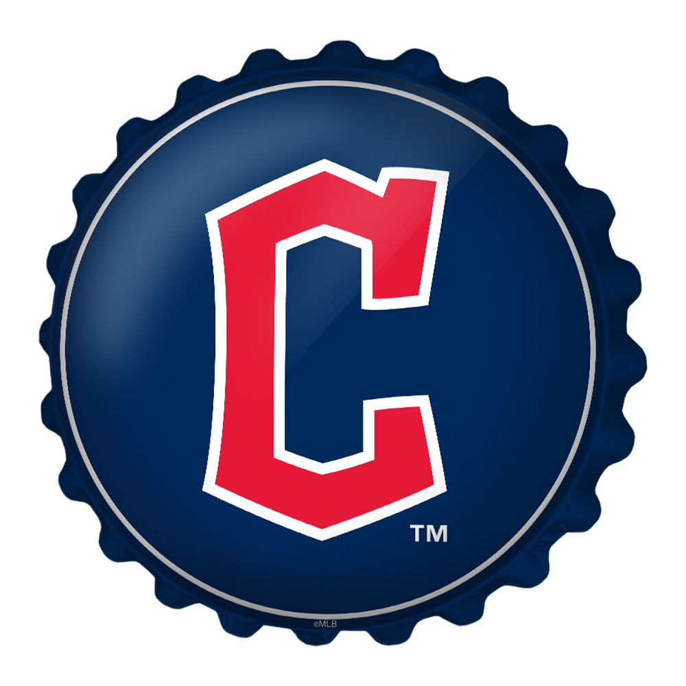 Cleveland Guardians Logo - Bottle Cap Wall Sign  