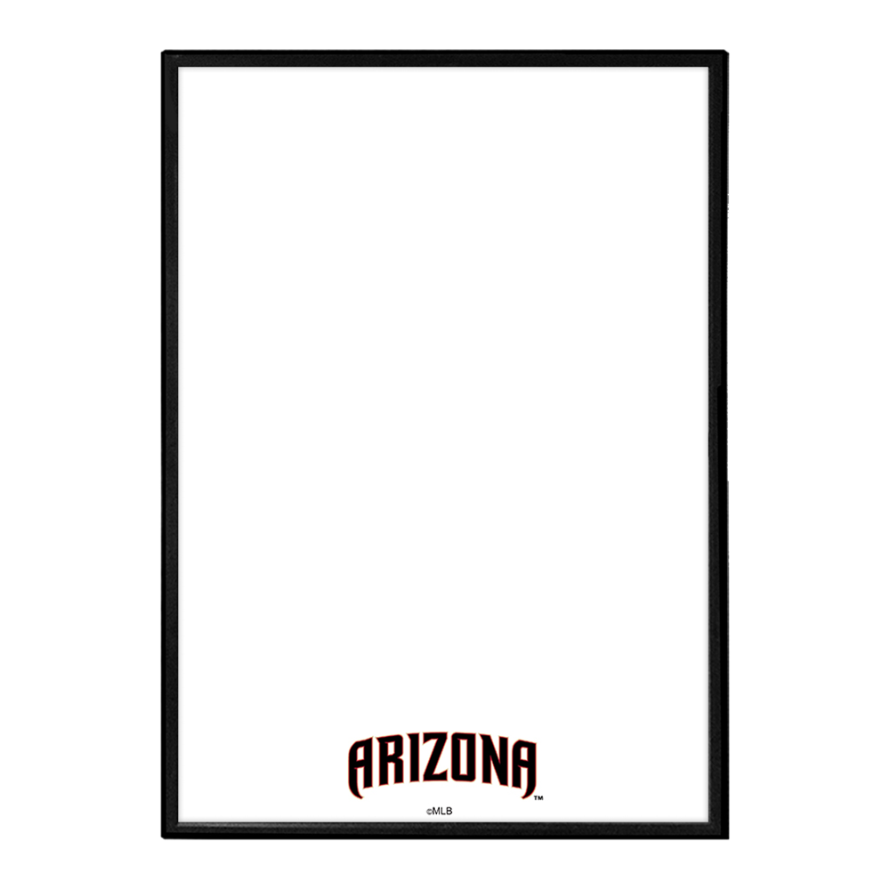 Arizona Diamondbacks Wordmark - Framed Dry Erase Wall Sign  