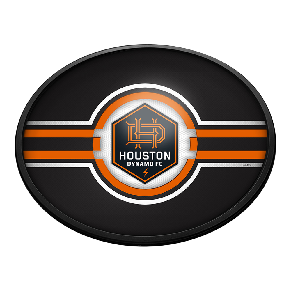 Houston Dynamo: Oval Slimline Lighted Wall Sign