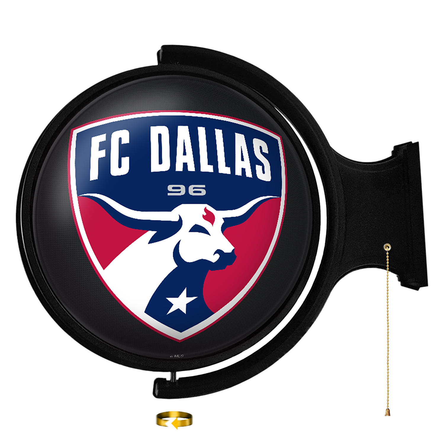 FC Dallas: Original Round Rotating Lighted Wall Sign