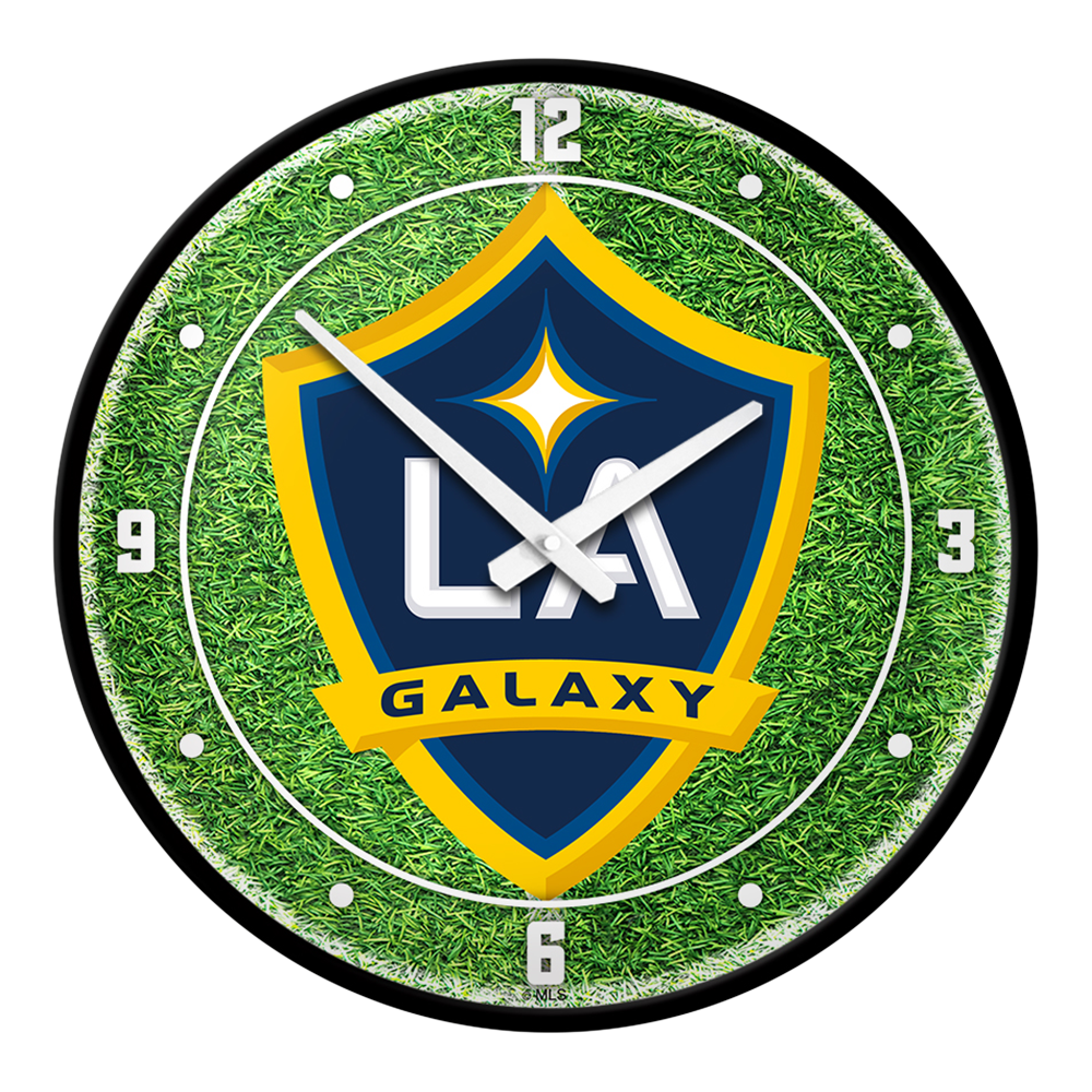 LA Galaxy: Pitch - Modern Disc Wall Clock
