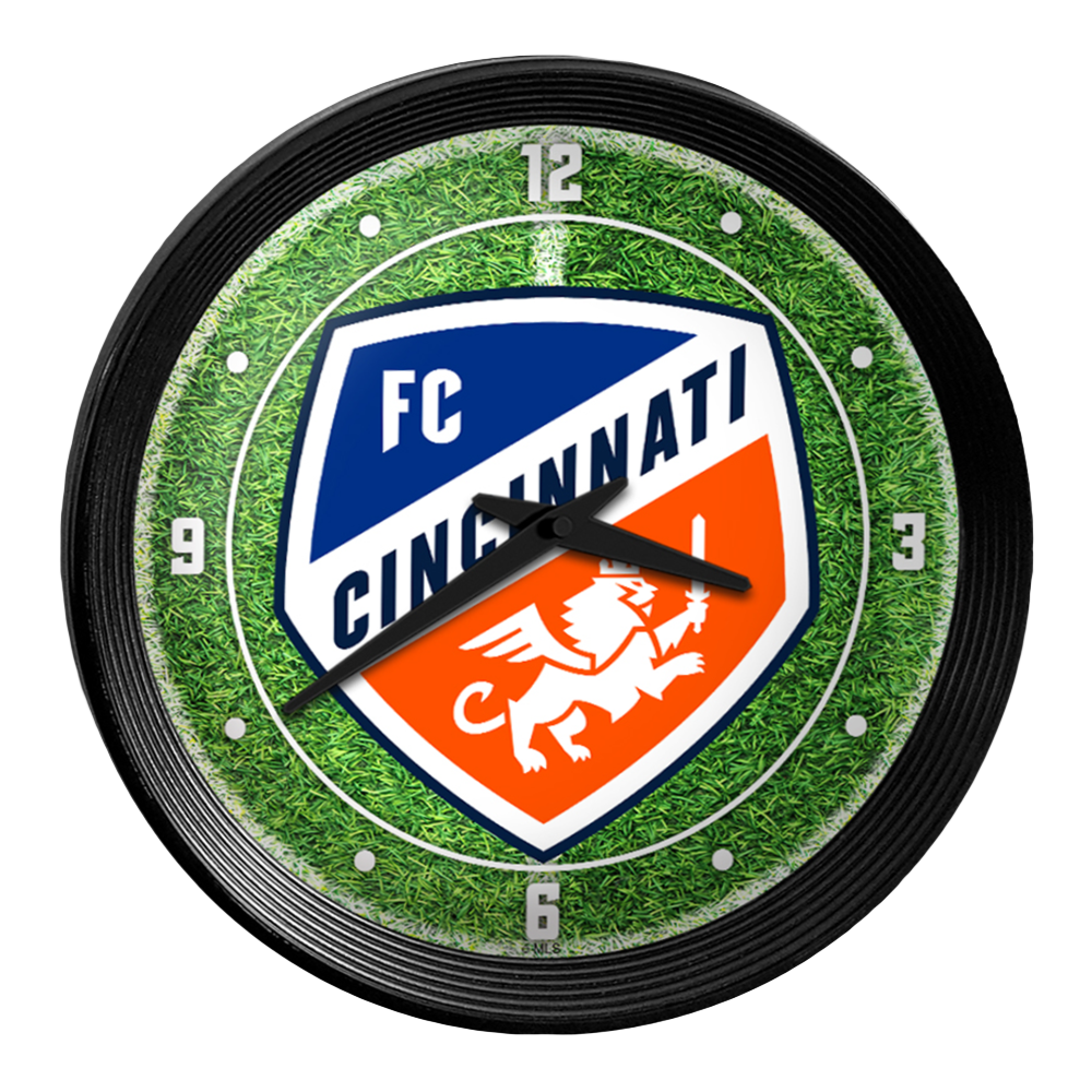 FC Cincinnati: Pitch - Ribbed Frame Wall Clock