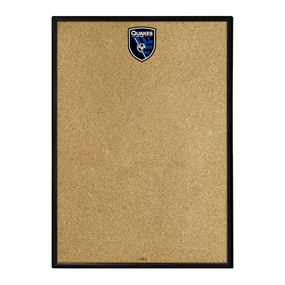 San Jose Earthquakes: Framed Cork Board Wall Sign