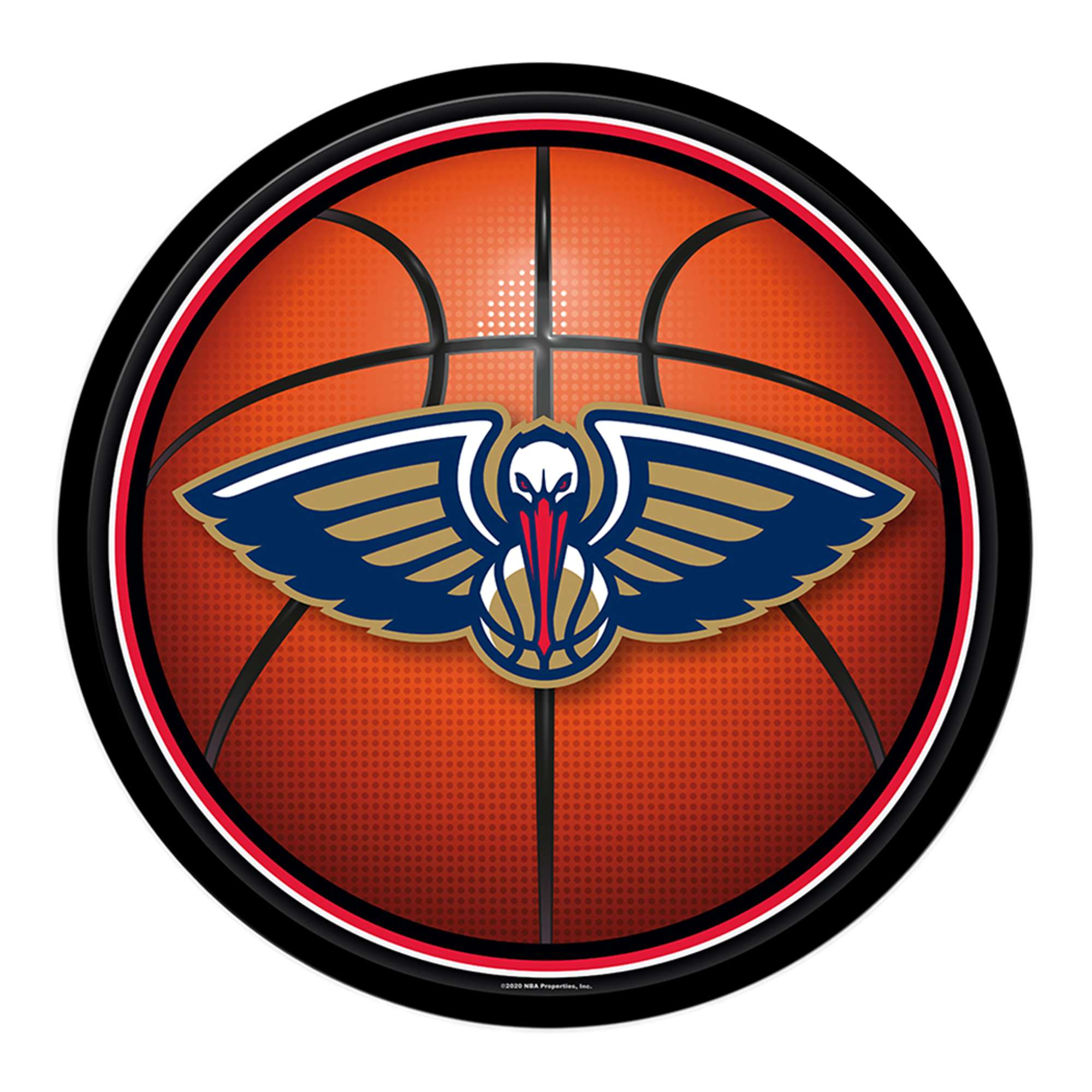 New Orleans Pelicans: Basketball - Modern Disc Wall Sign