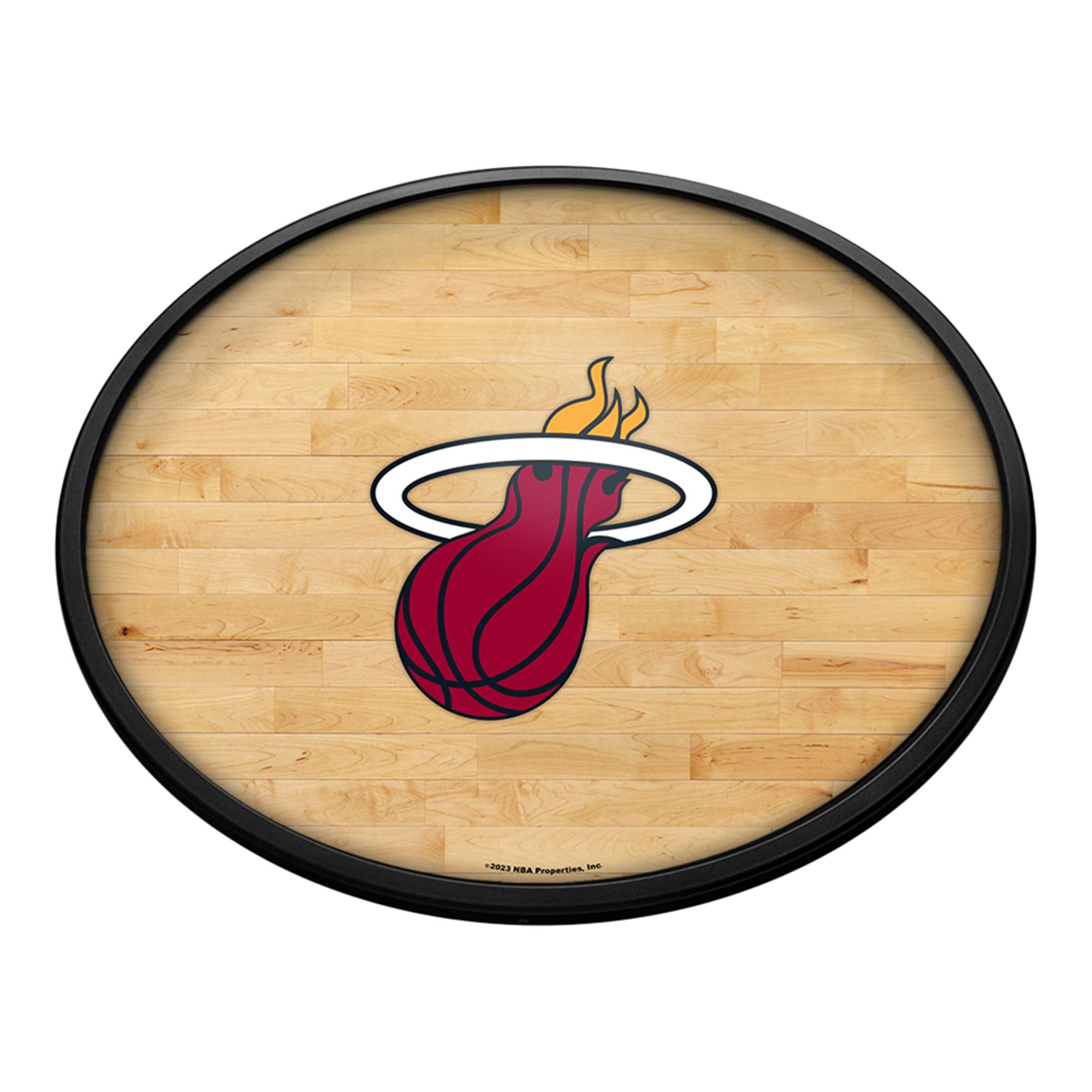 Miami Heat: Oval Slimline Lighted Wall Sign