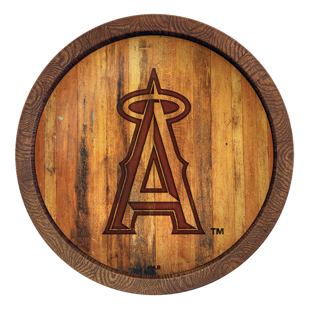 Los Angeles Angels Branded "Faux" Barrel Top Sign  