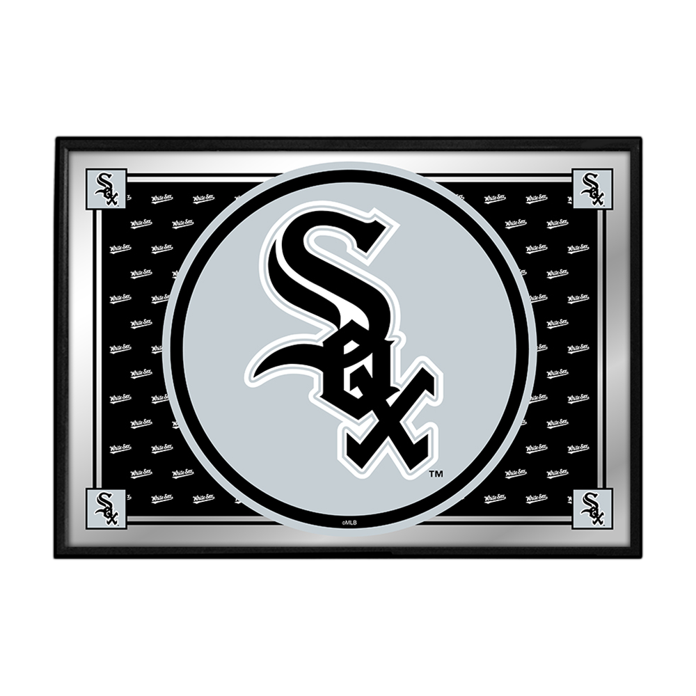 Chicago White Sox Team Spirit - Framed Mirrored Wall Sign  