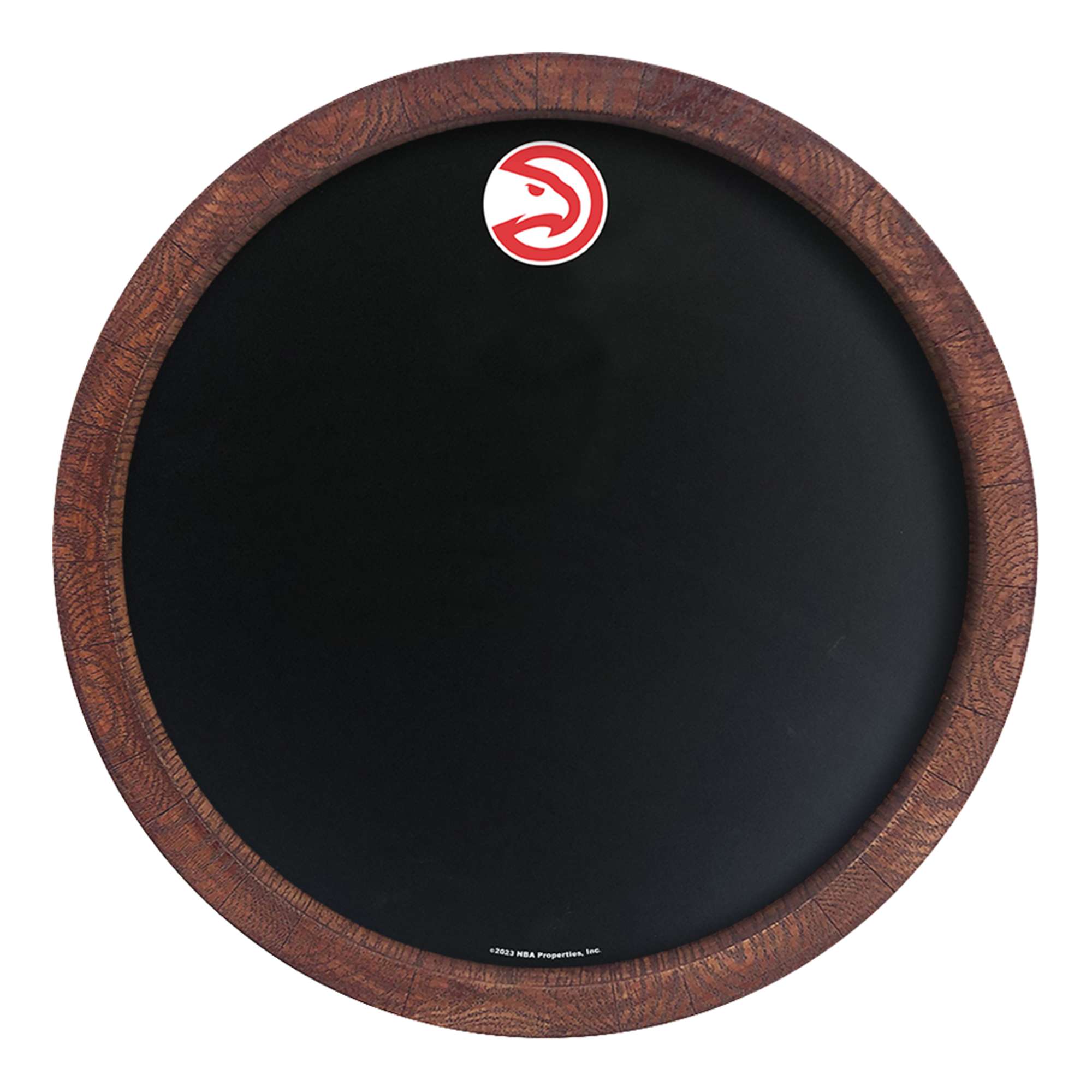 Atlanta Hawks: "Faux" Barrel Framed Chalkboard    