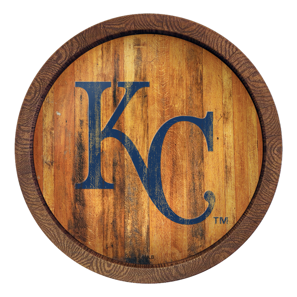 Kansas City Royals Weathered "Faux" Barrel Top Sign  