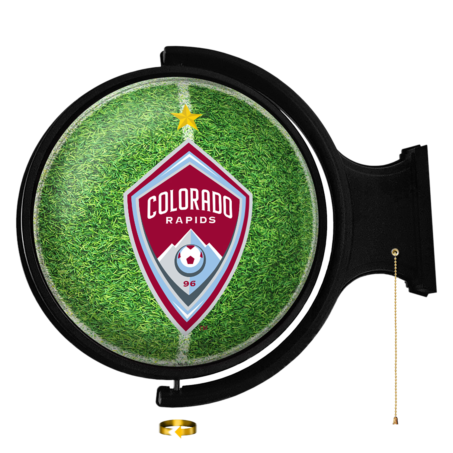 Colorado Rapids: Pitch - Original Round Rotating Lighted Wall Sign