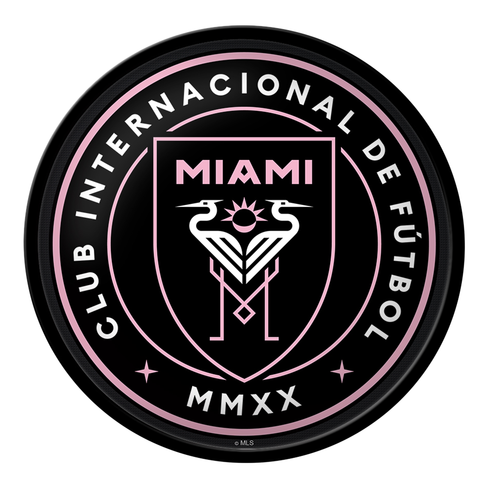 Inter Miami CF: Modern Disc Wall Sign  