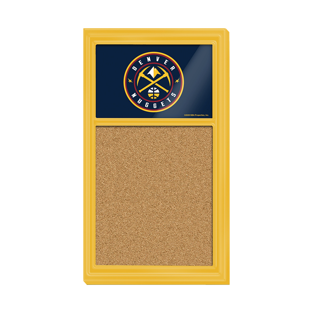 Denver Nuggets: Secondary Logo - Cork Note Board