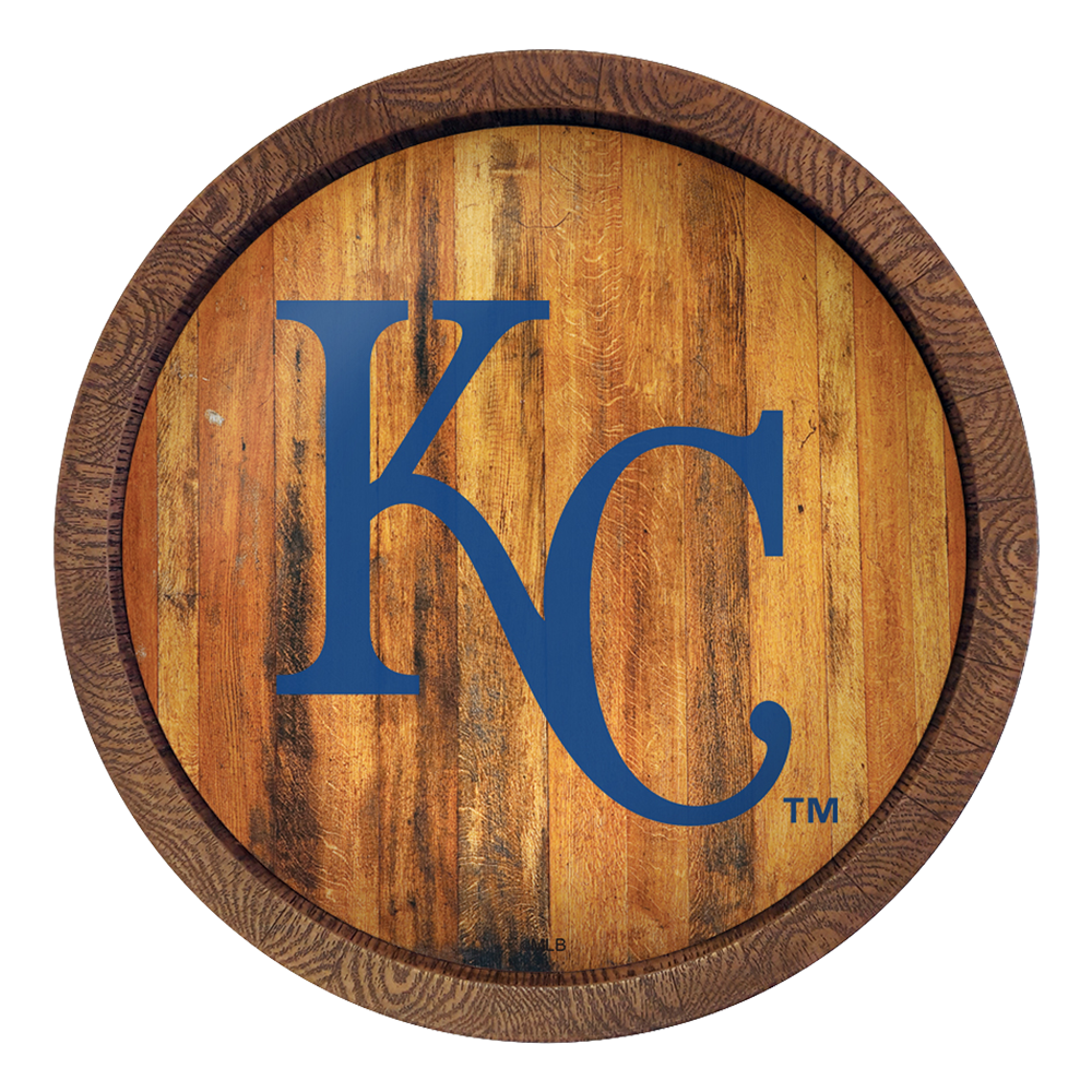 Kansas City Royals "Faux" Barrel Top Sign  