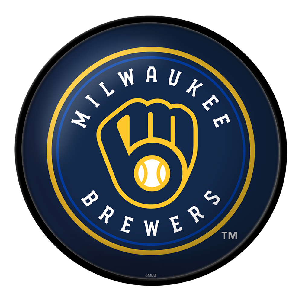 Milwaukee Brewers Modern Disc Wall Sign  