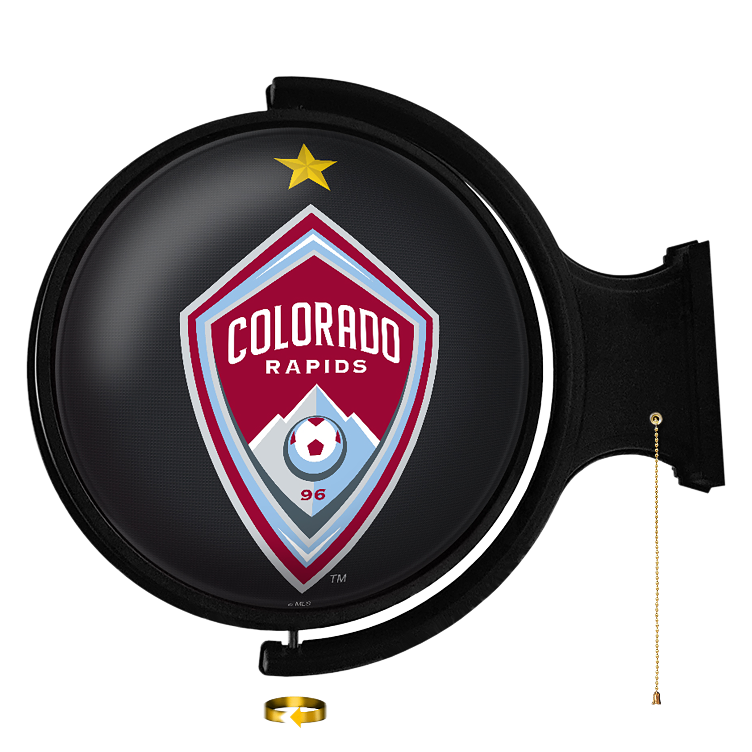 Colorado Rapids: Original Round Rotating Lighted Wall Sign
