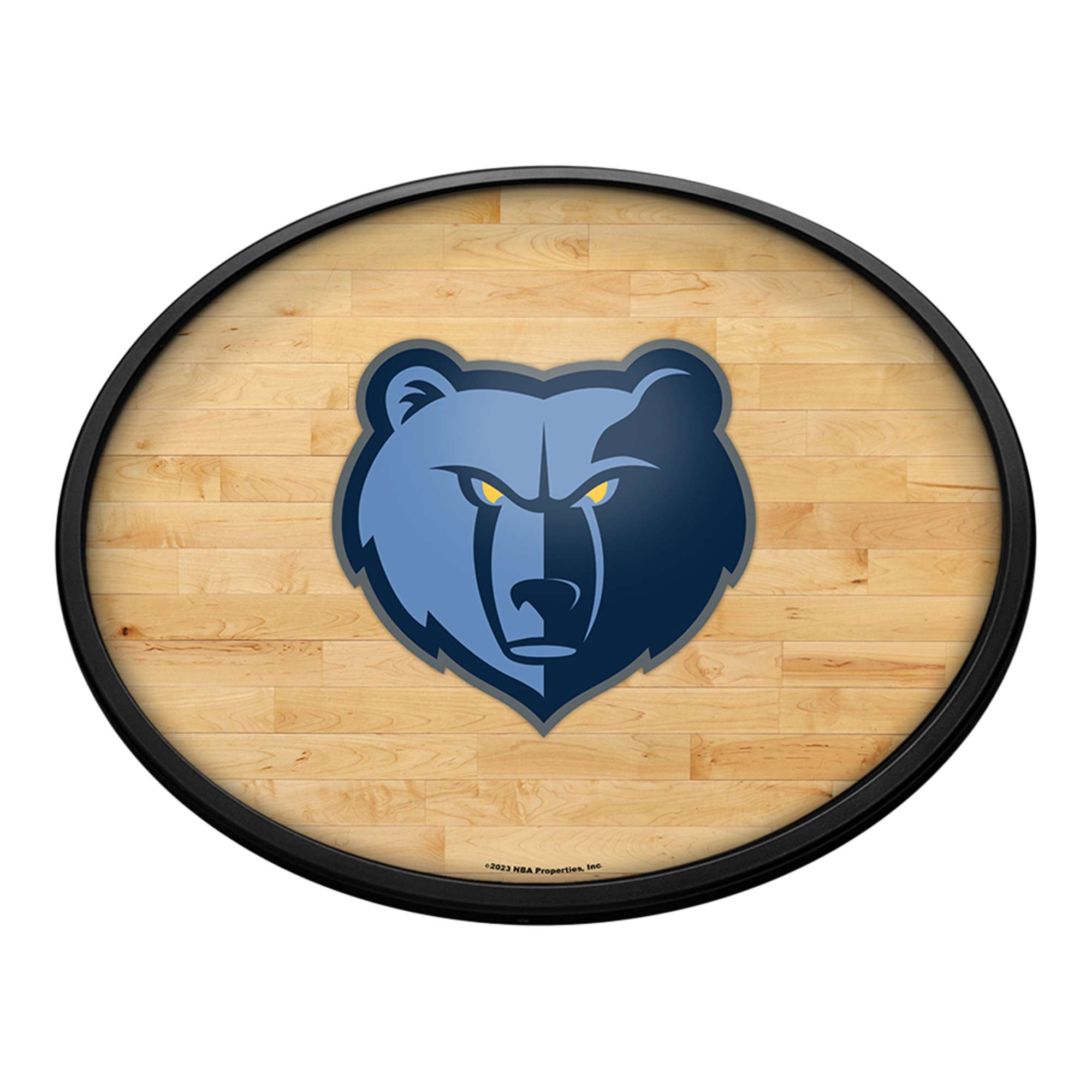 Memphis Grizzlies: Oval Slimline Lighted Wall Sign