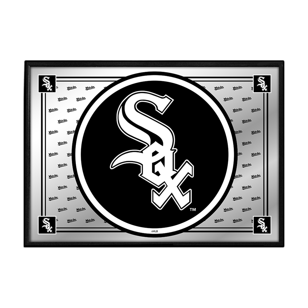 Chicago White Sox Team Spirit - Framed Mirrored Wall Sign  