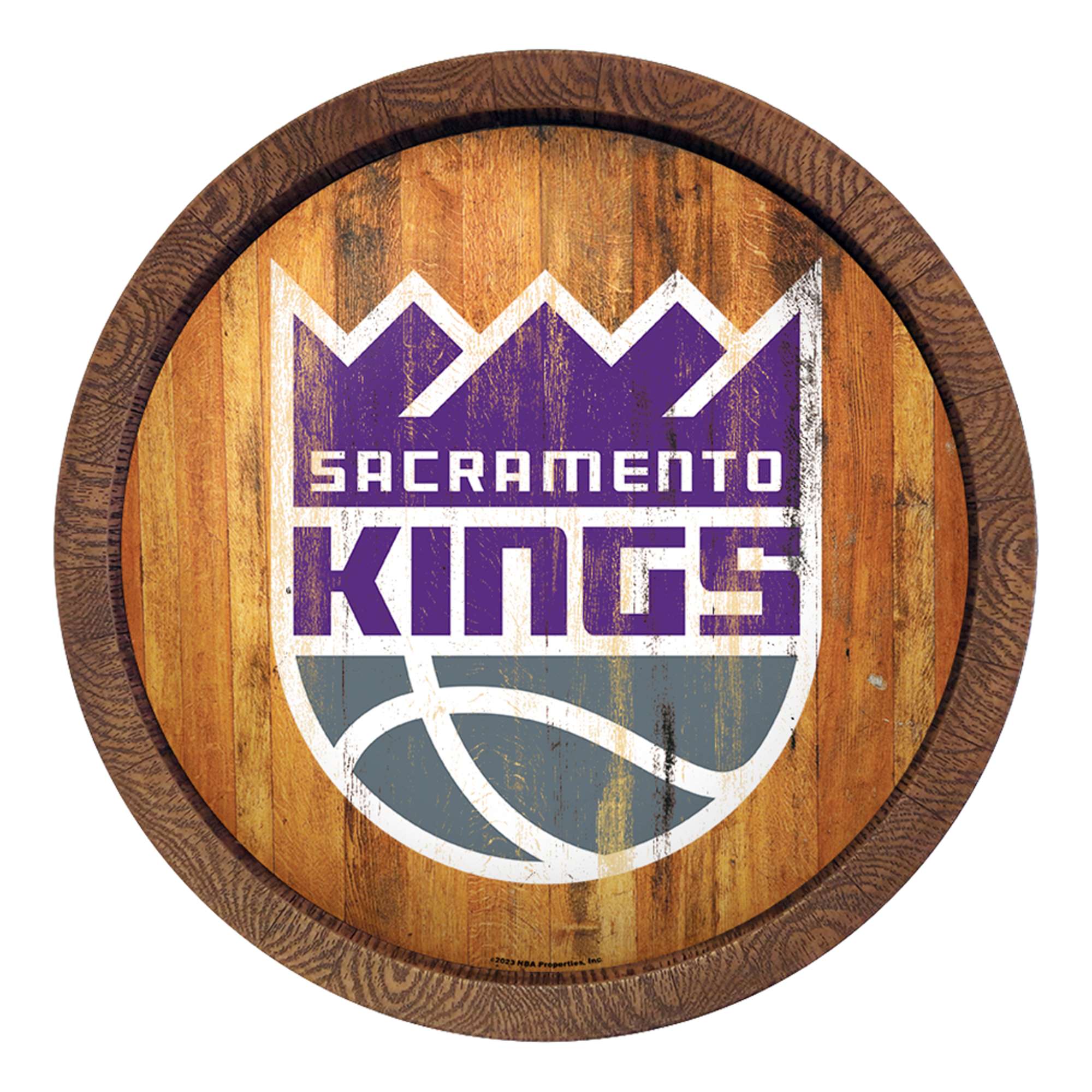 Sacramento Kings: "Faux" Barrel Top Sign  