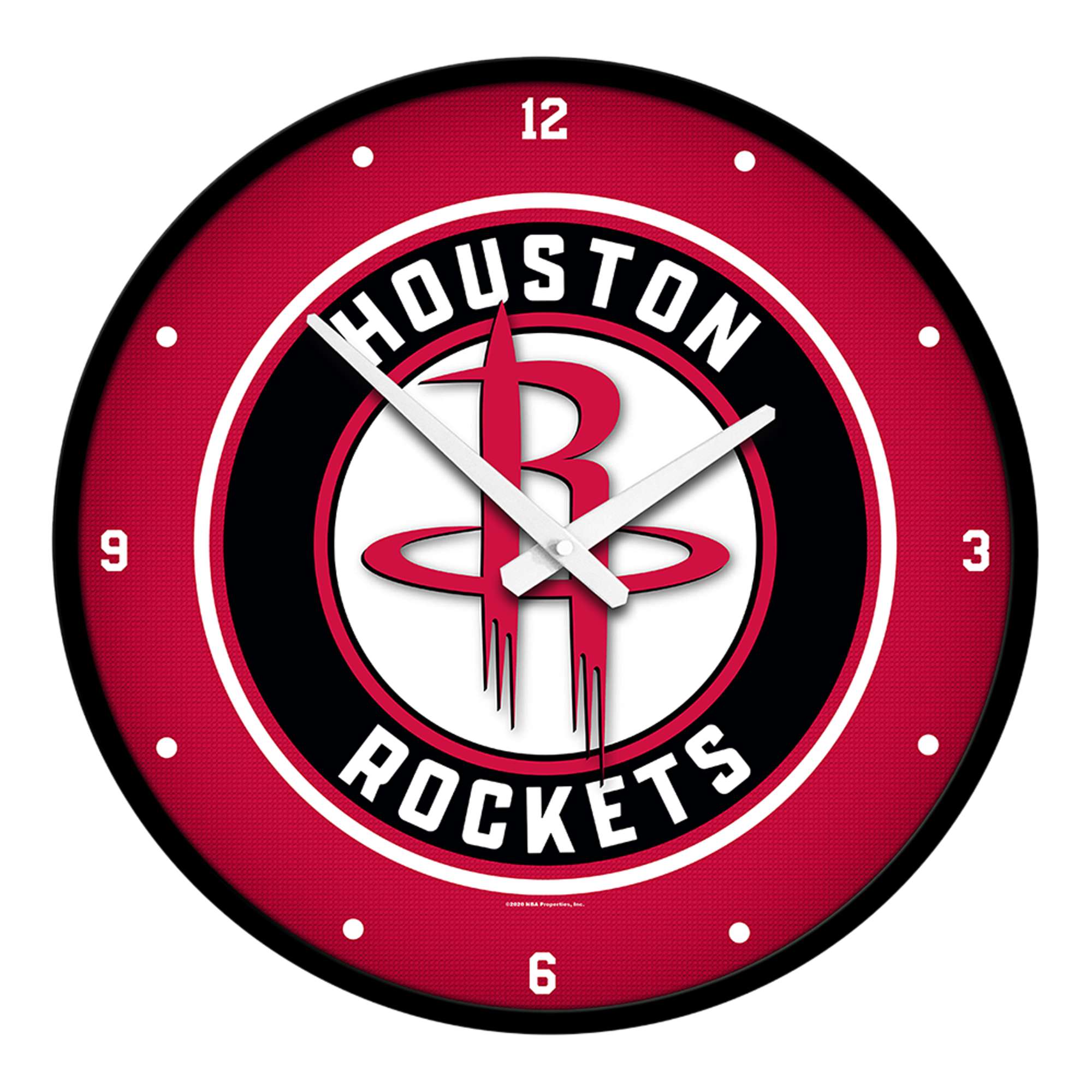 Houston Rockets: Modern Disc Wall Clock
