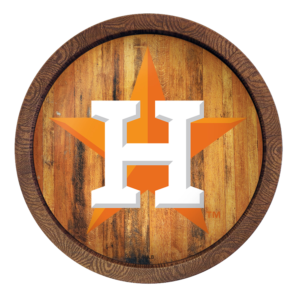 Houston Astros Logo - "Faux" Barrel Top Sign  