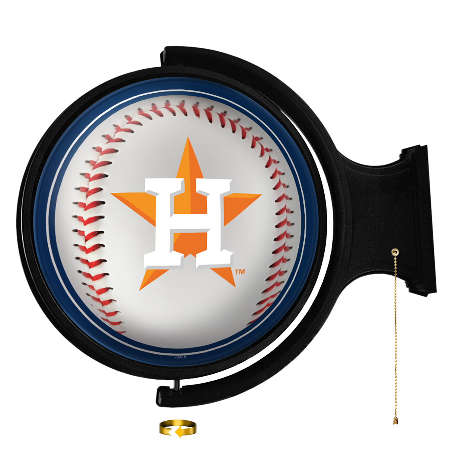 Houston Astros Baseball - Original Round Rotating Lighted Wall Sign  