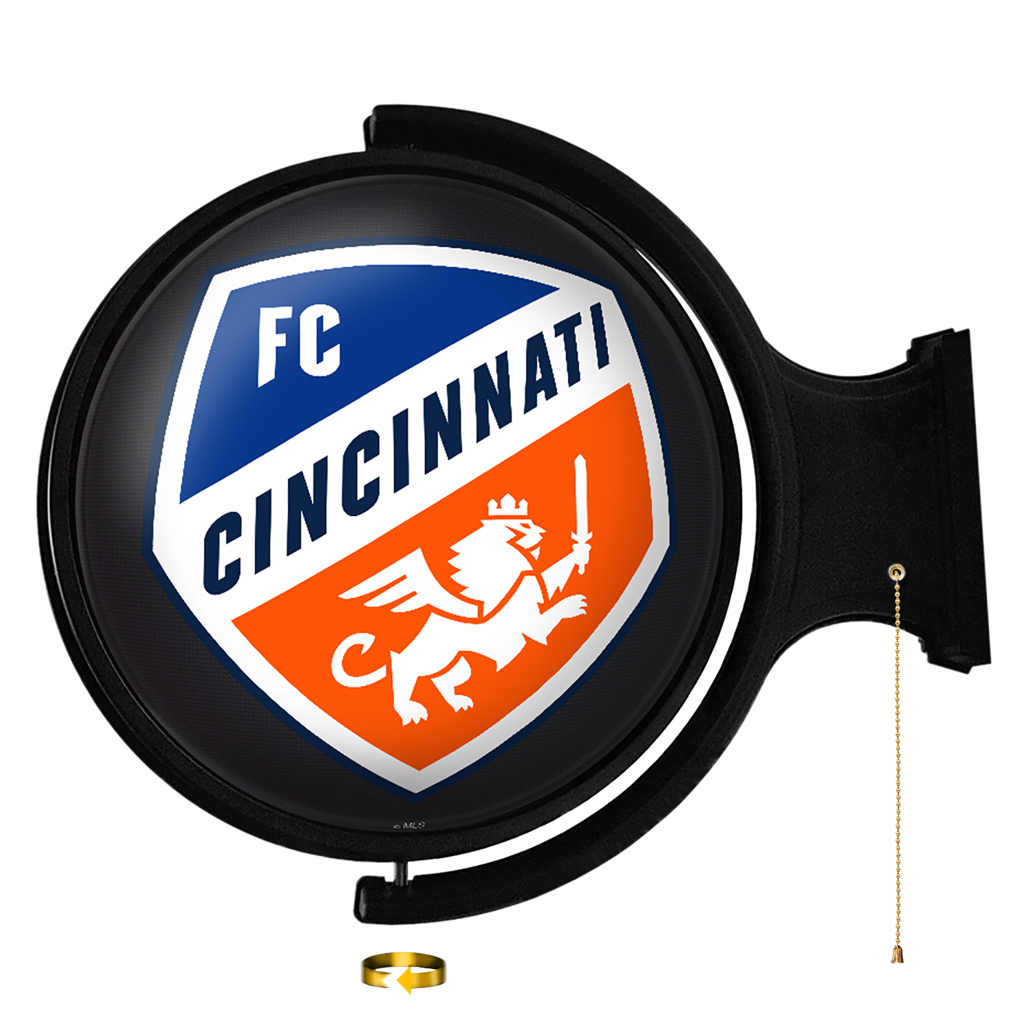 FC Cincinnati: Original Round Rotating Lighted Wall Sign  