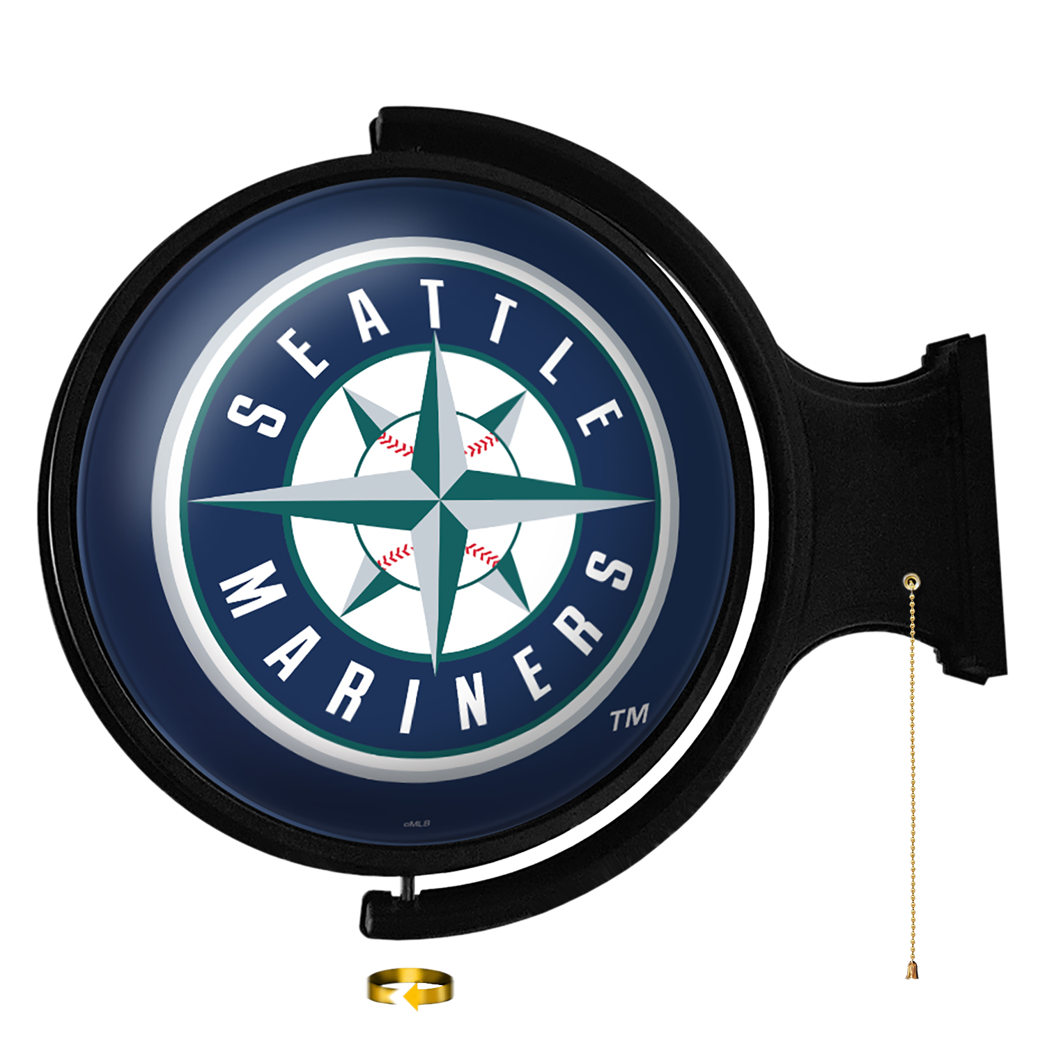 Seattle Mariners: Original Round Rotating Lighted Wall Sign