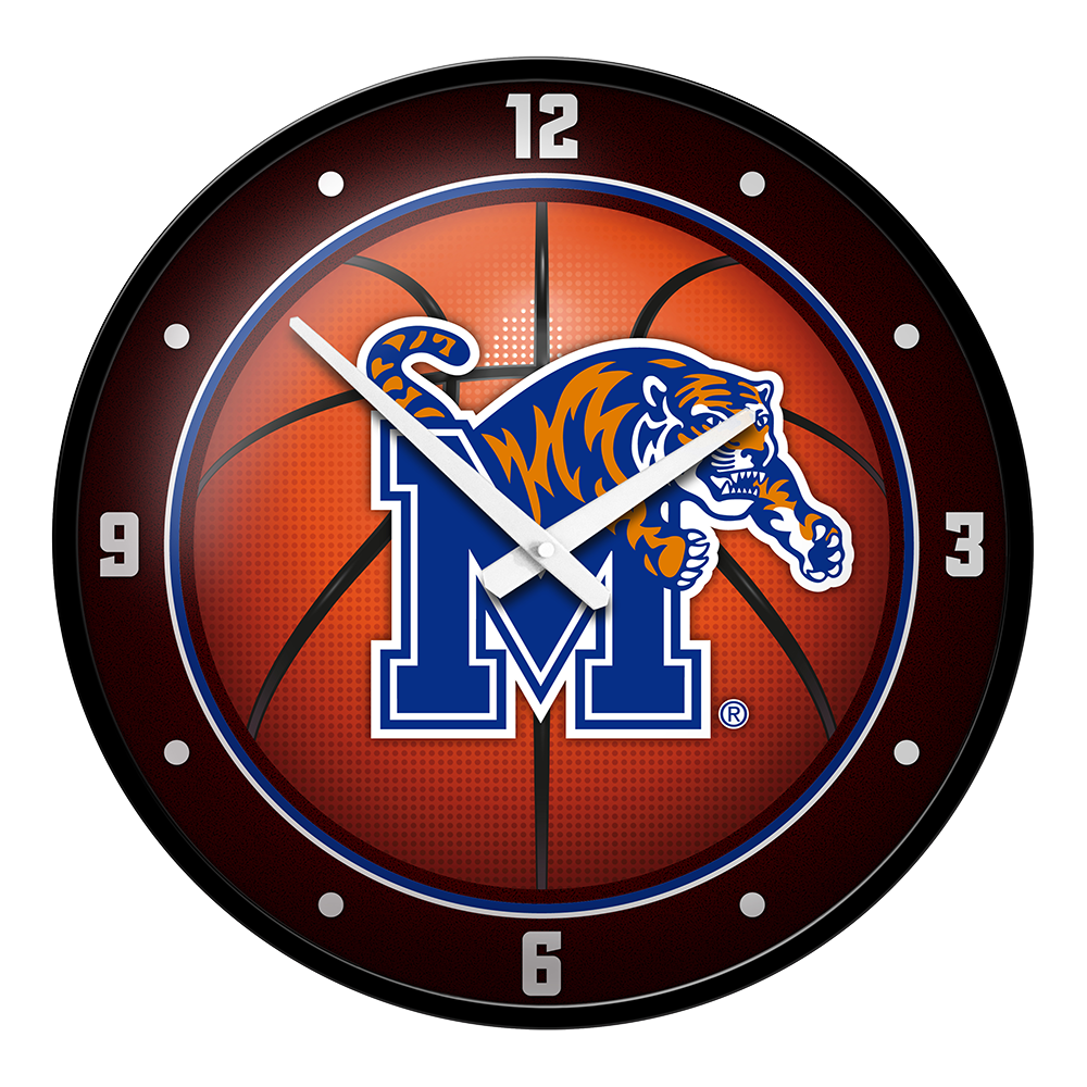 Memphis Tigers Basketball - Modern Disc Wall Clock